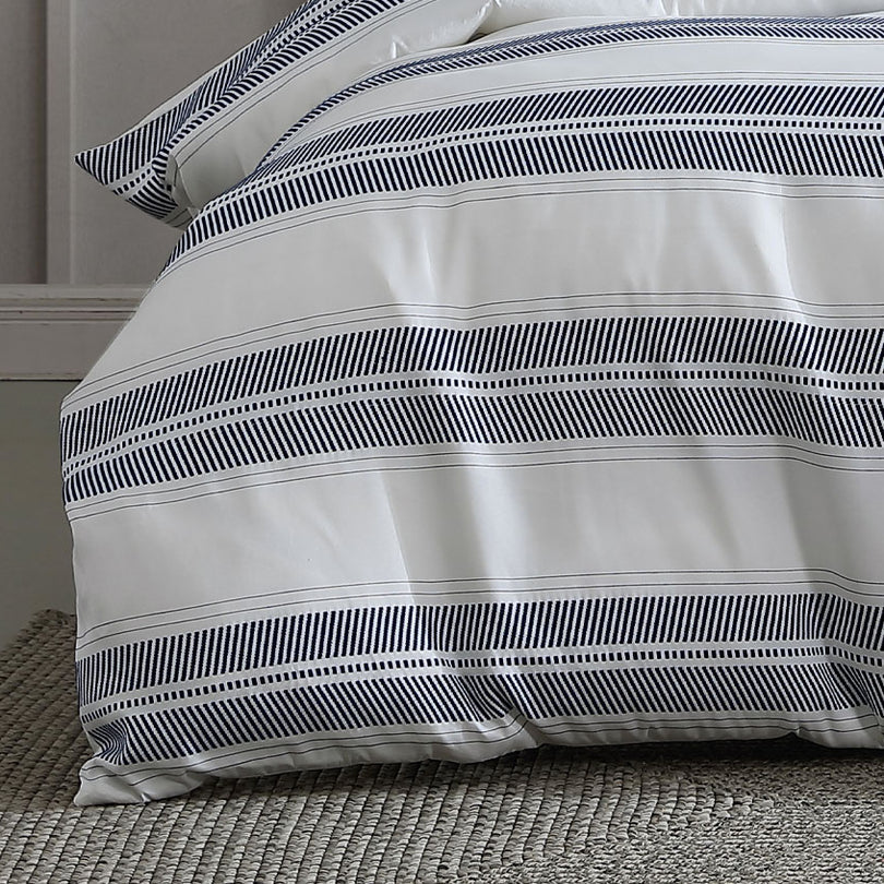 Platinum Collection CADET NAVY QUILT COVER SET Platinum Collection