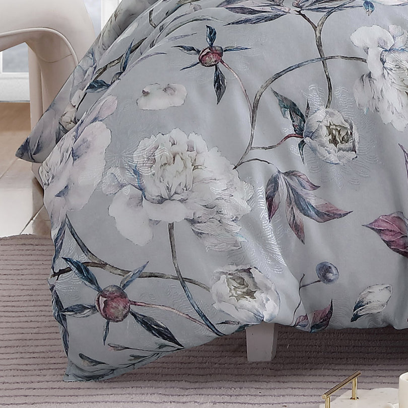 Platinum Collection JOSIE DOVE QUILT COVER SET Platinum Collection