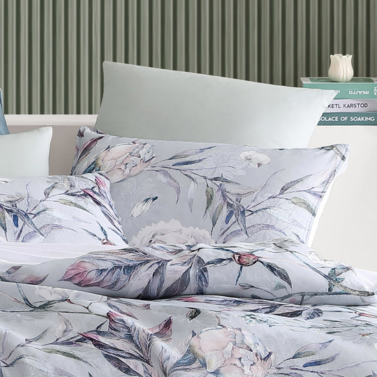 Platinum Collection JOSIE DOVE QUILT COVER SET Platinum Collection