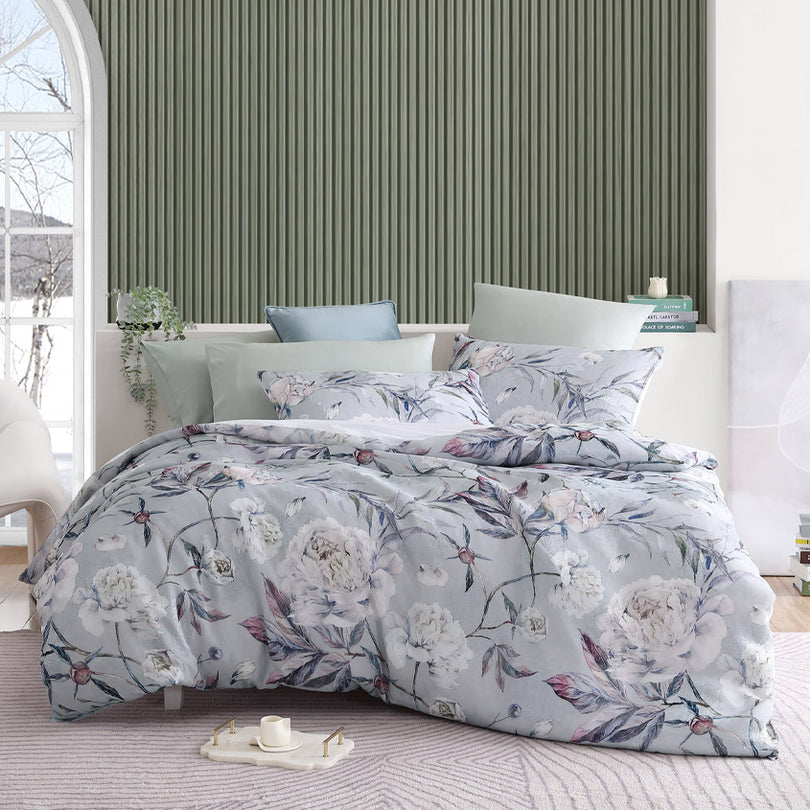 Platinum Collection JOSIE DOVE QUILT COVER SET Platinum Collection