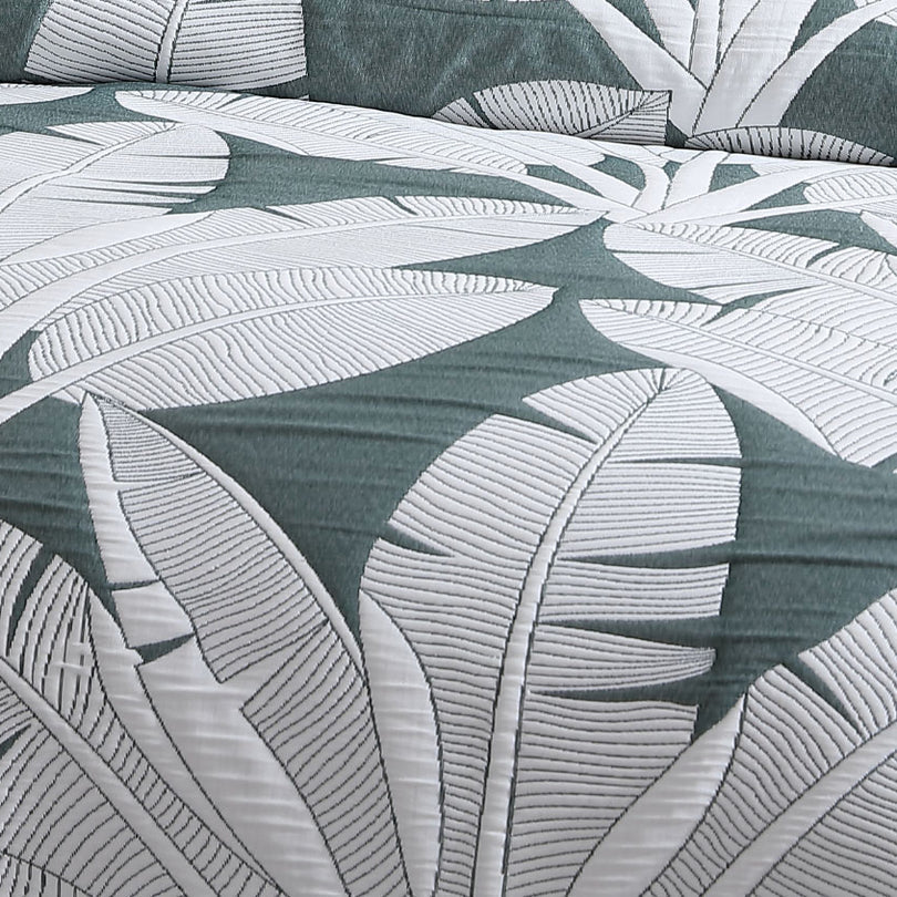 Platinum Collection LAGOS OLIVE QUILT COVER SET Platinum Collection