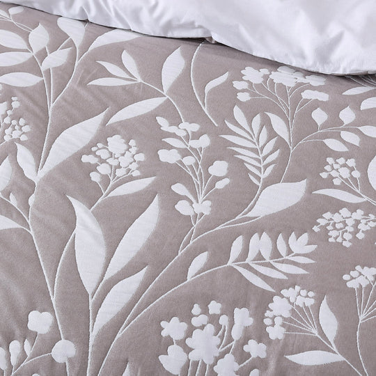 Platinum Collection MADISON LATTE QUILT COVER SET Platinum Collection