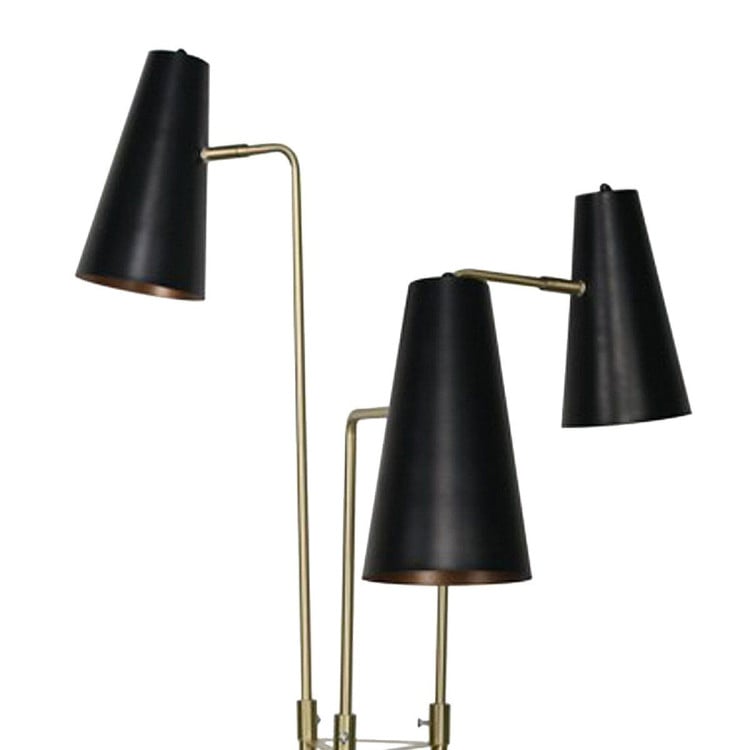 SARANTINO THREE METAL SHADE FLOOR LAMP Sarantino