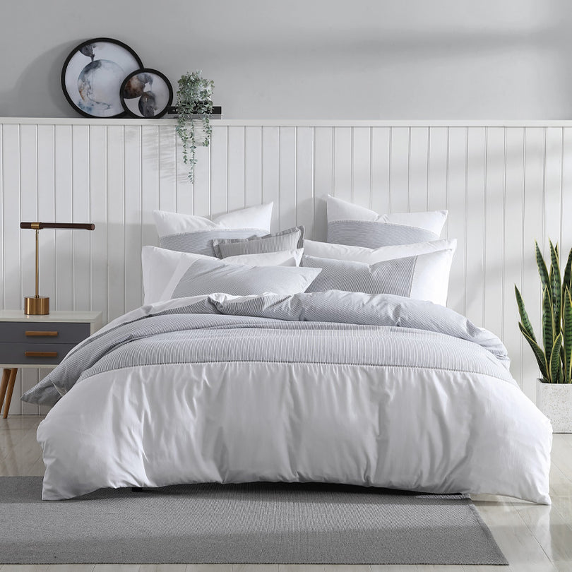 Platinum Collection RADLEY CHARCOAL QUILT COVER Platinum Collection