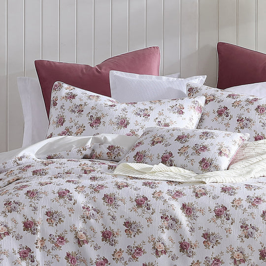 Platinum Collection ROSETTE PLUM QUILT COVER Platinum Collection