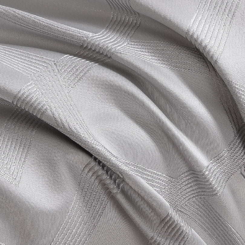 Platinum Collection SEVILLE SILVER QUILT COVER SET Platinum Collection