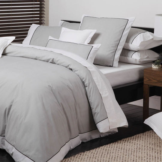 Logan & Mason ESSEX PEWTER QUILT COVER SET Logan & Mason