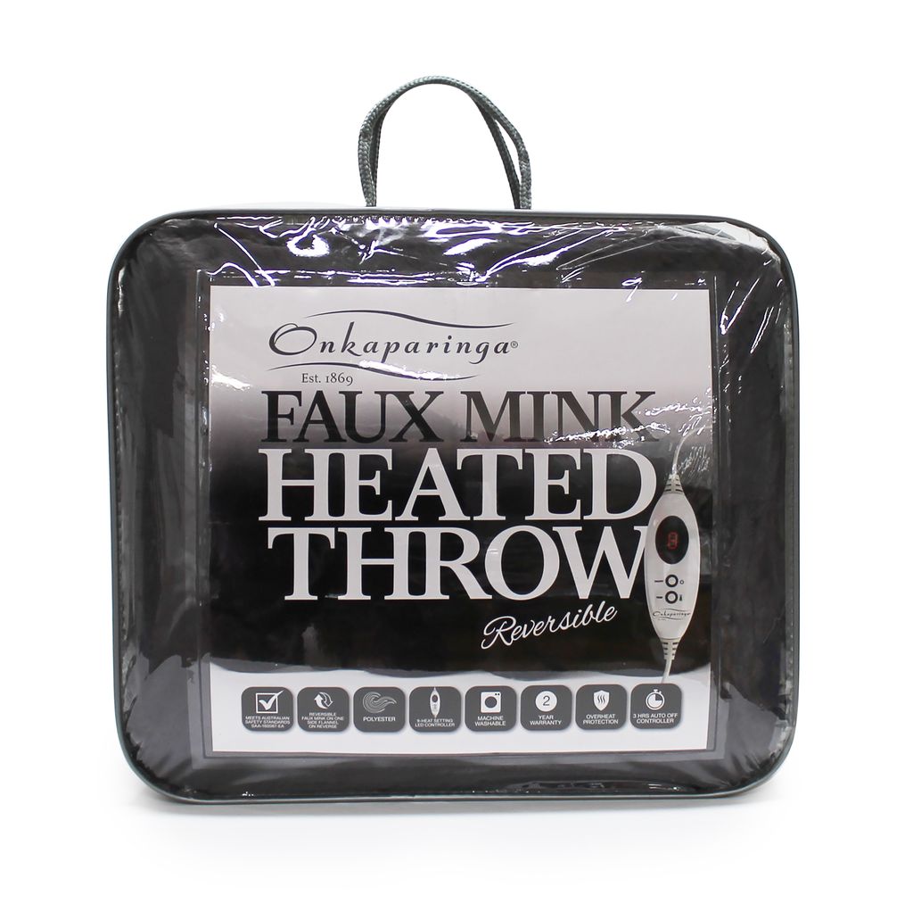 Onkaparinga Faux Mink Heated Throw