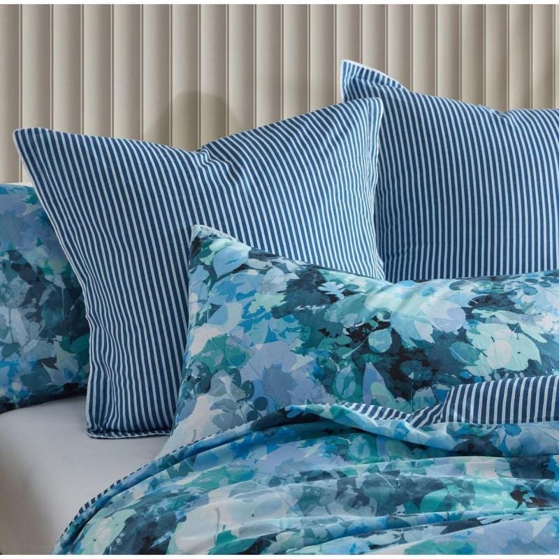 Logan & Mason Quilt Cover Logan & Mason HEATHER BLUE QUILT COVER SET