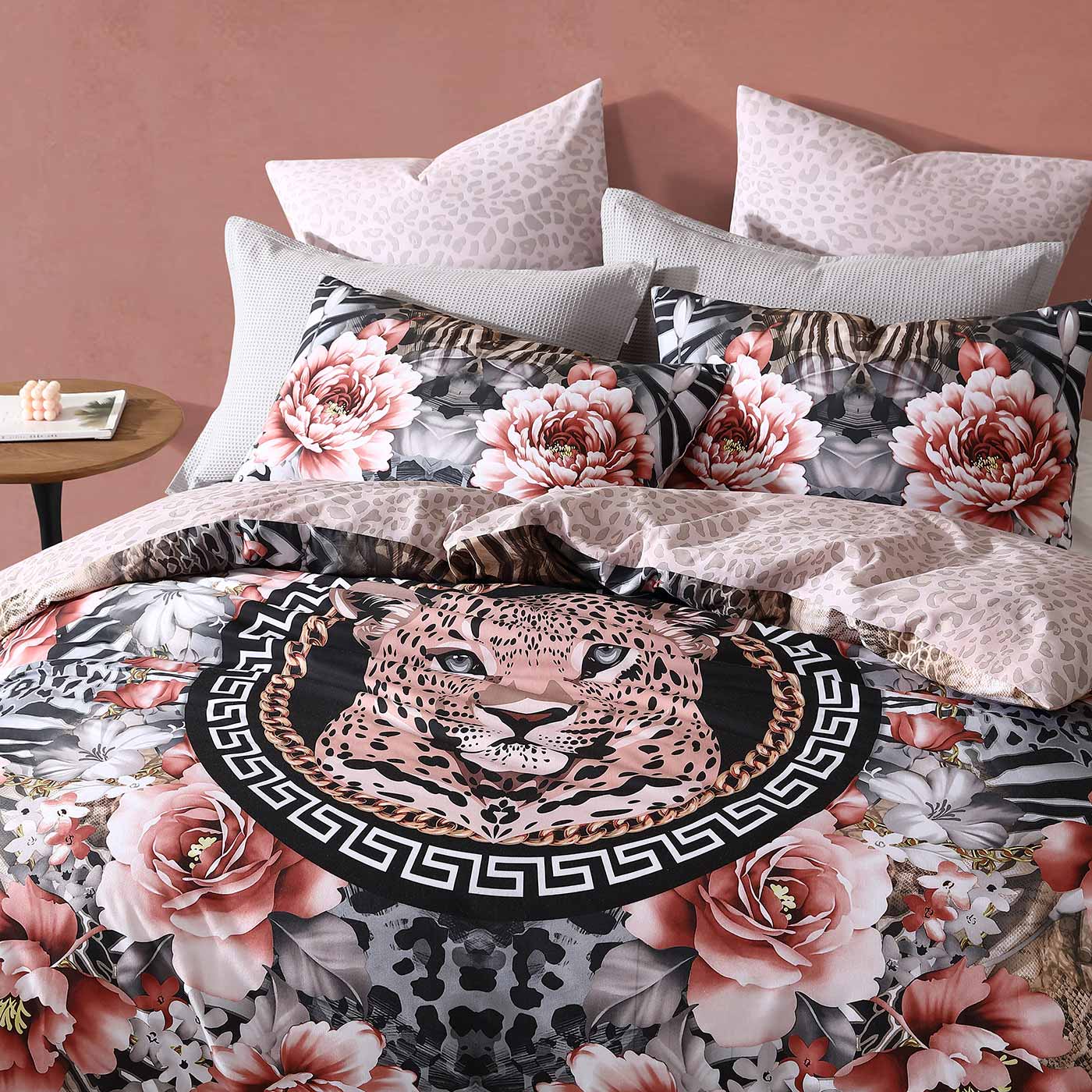 Logan & Mason Quilt Cover Logan & Mason NALA LEOPARD QUILT COVER SET