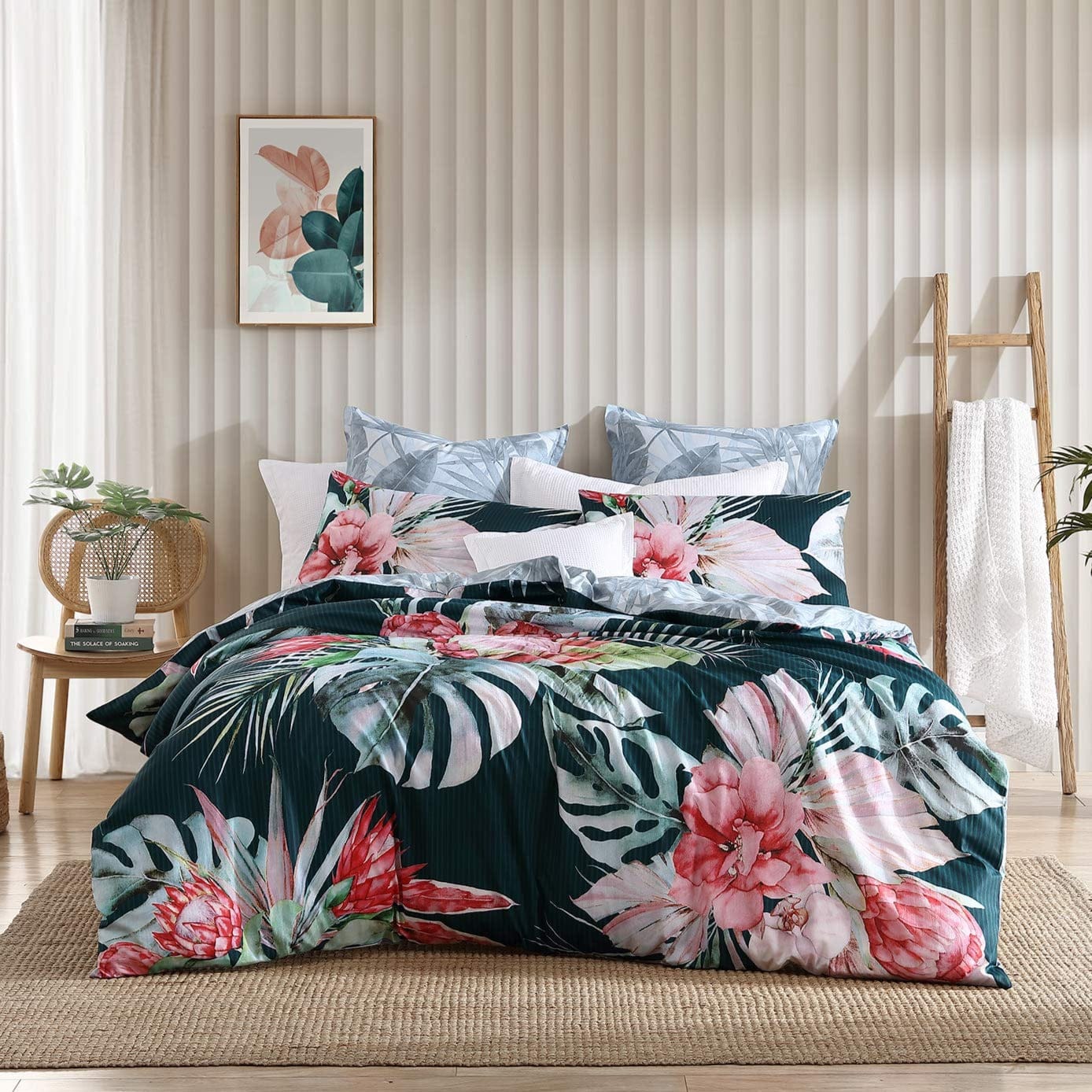 Logan & Mason Quilt Cover Logan & Mason PETRA TEAL QUILT COVER SET
