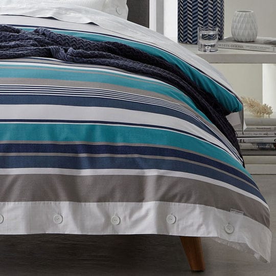 Logan & Mason Quilt Cover Logan & Mason TRENT LAGOON QUILT COVER SET