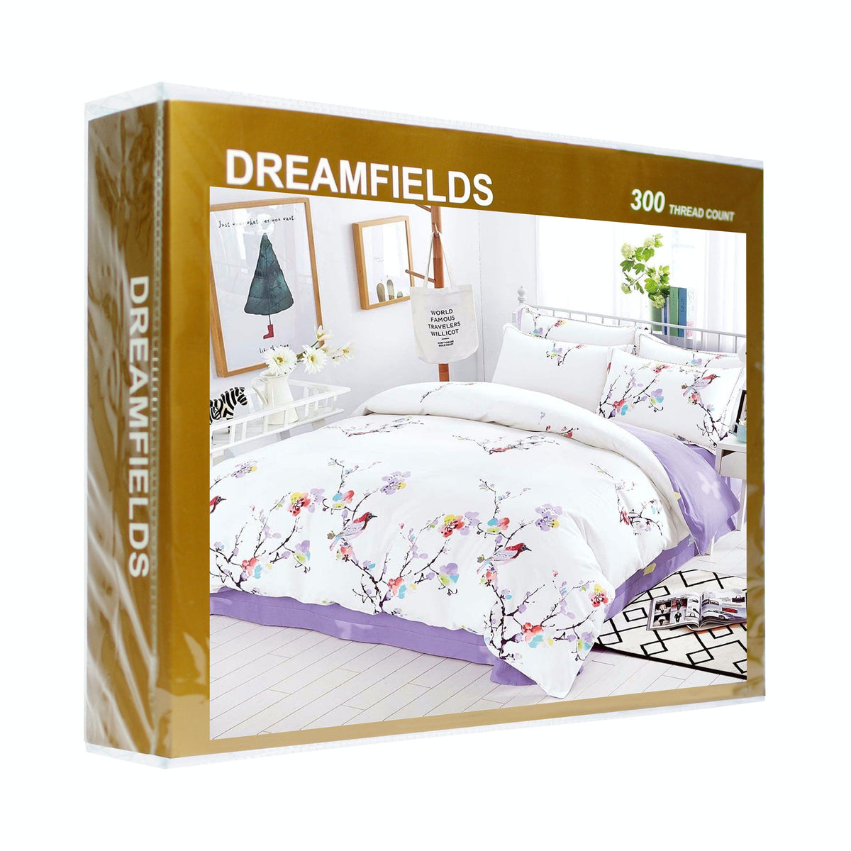 Luxor Cotton Spring Eva Design Quilt Doona Duvet Cover Set