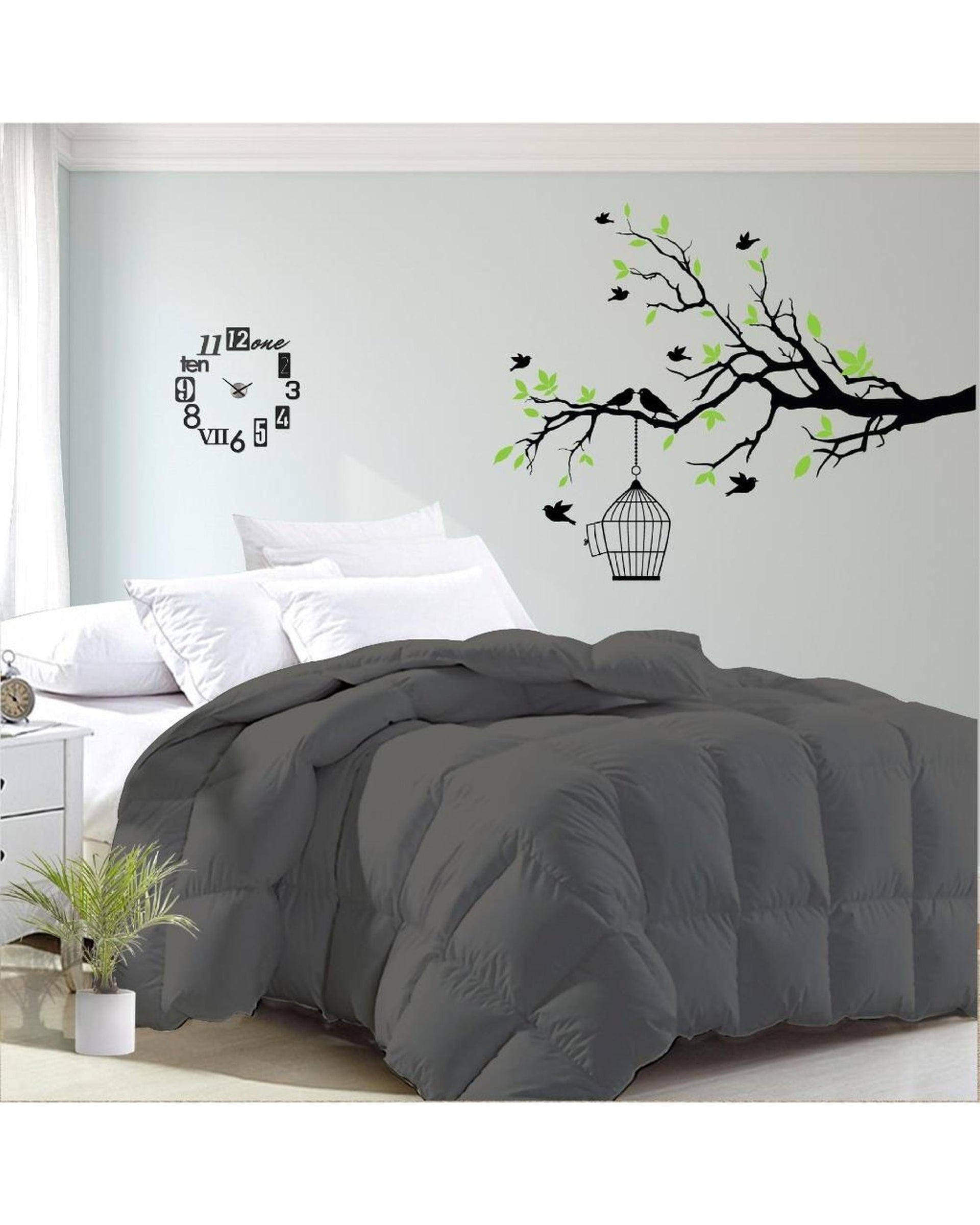 Luxor Duvet/Quilt Luxor Australian Made Summer Grey 200GSM Bamboo Blend Quilt