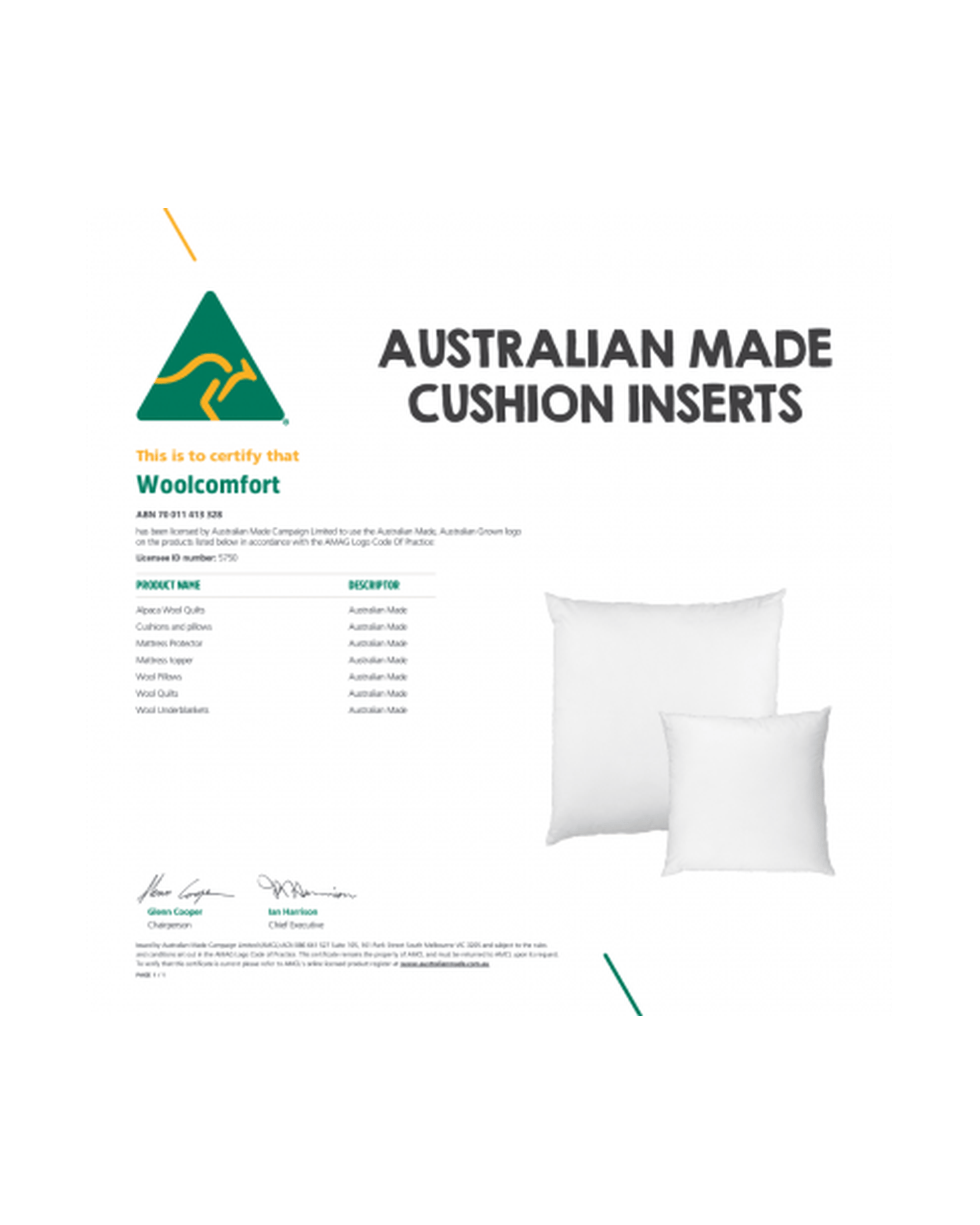 Luxor Pillows/Cushions Luxor Four Pack 45x45cm Aus Made Hotel Cushion Inserts Premium Memory Resistant Filling