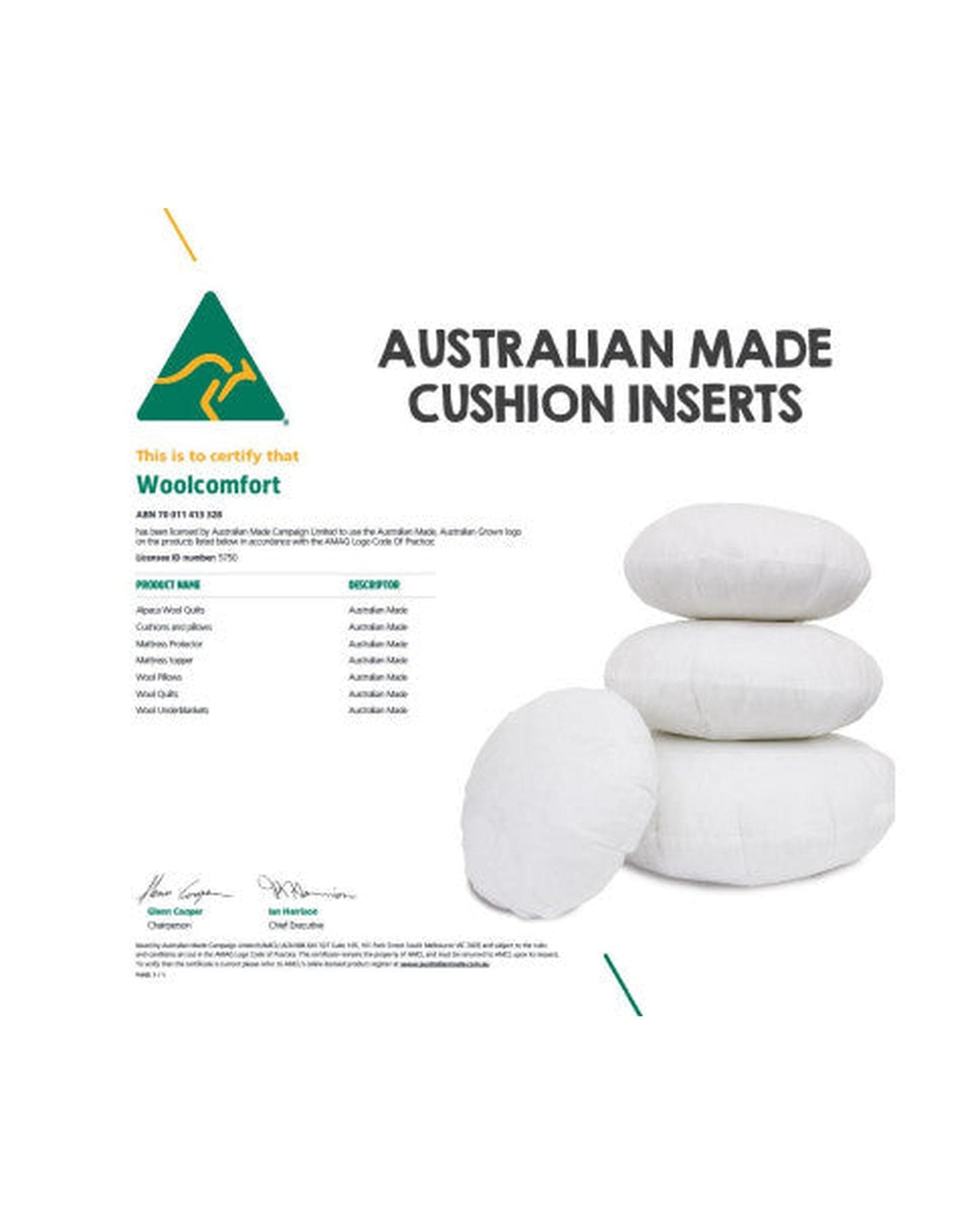 Luxor Pillows/Cushions Luxor Four Pack 60cm Aus Made Round Hotel Cushion Inserts Premium Memory Resistant Filling