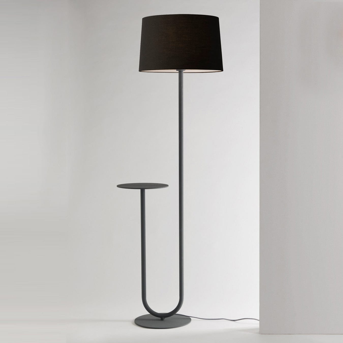 Mayfield Lighting Floor Lamp Mayfield Lighting ESTA CHARCOAL FLOOR LAMP BLACK