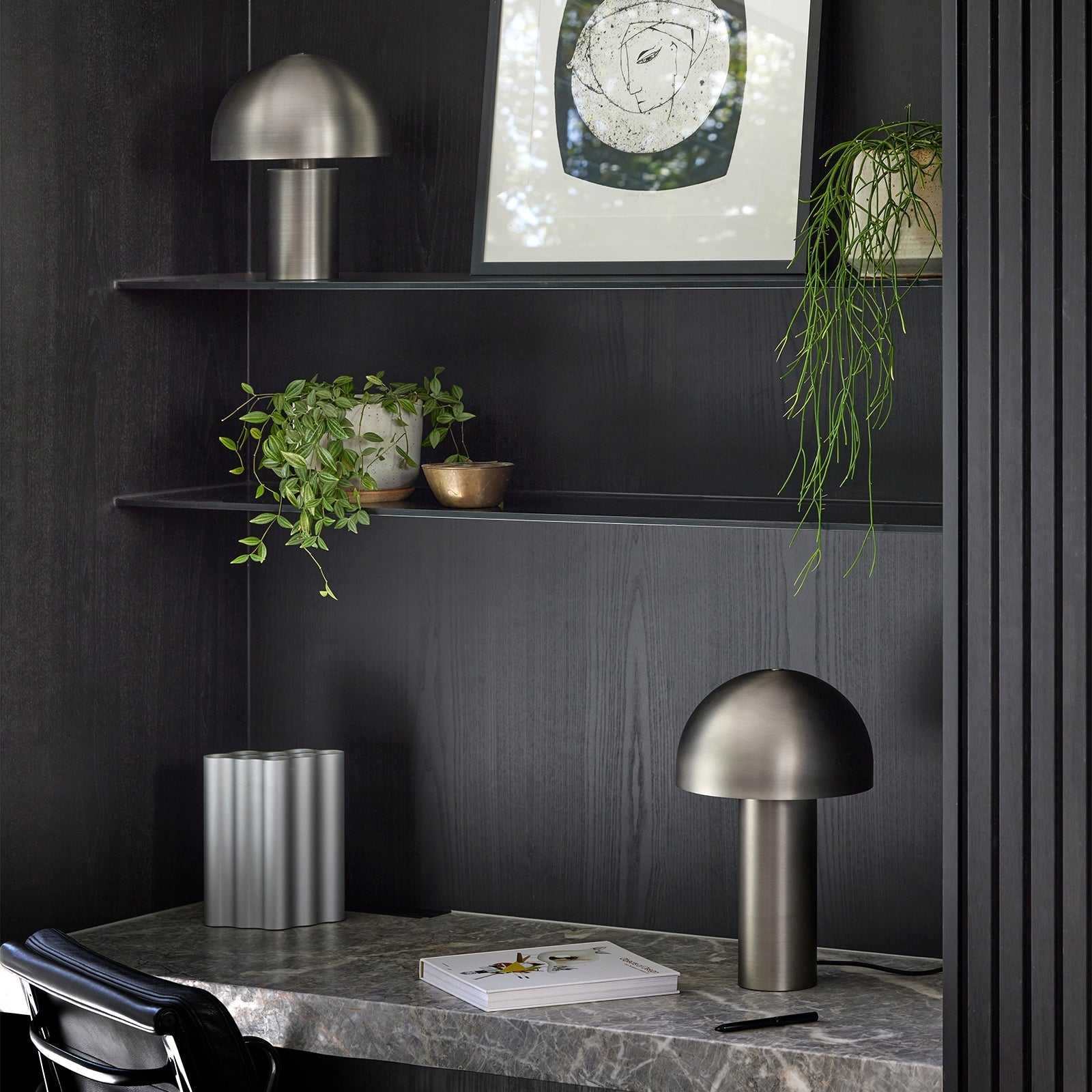 Mayfield Lighting Floor Lamp Mayfield Ore Brushed Nickel Table Lamp