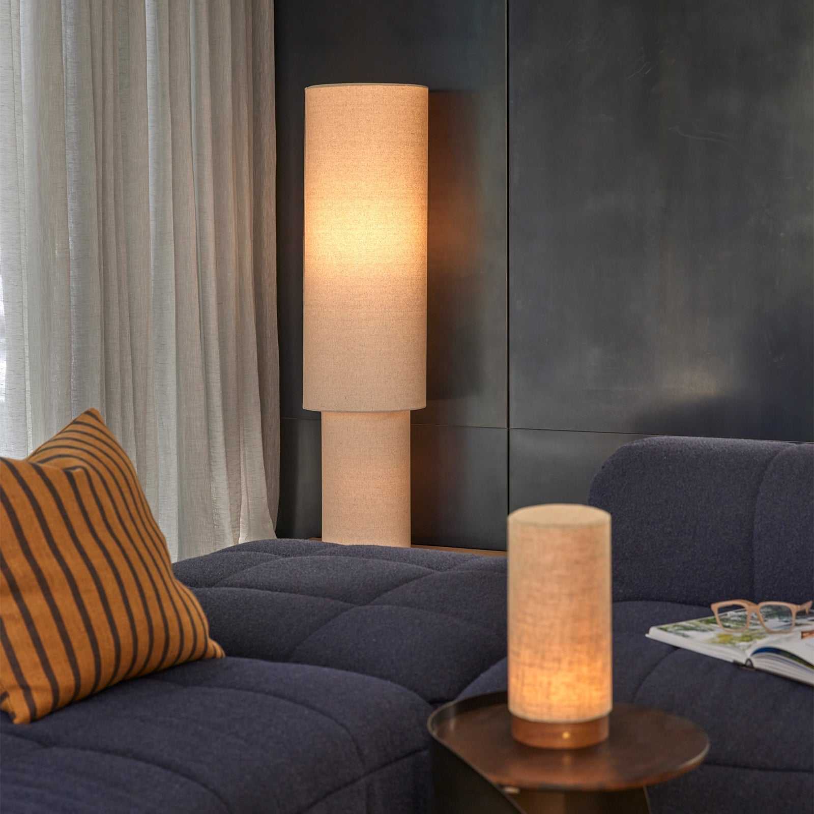 Mayfield Lighting Floor Lamp Mayfield Sable Linen Floor Lamp