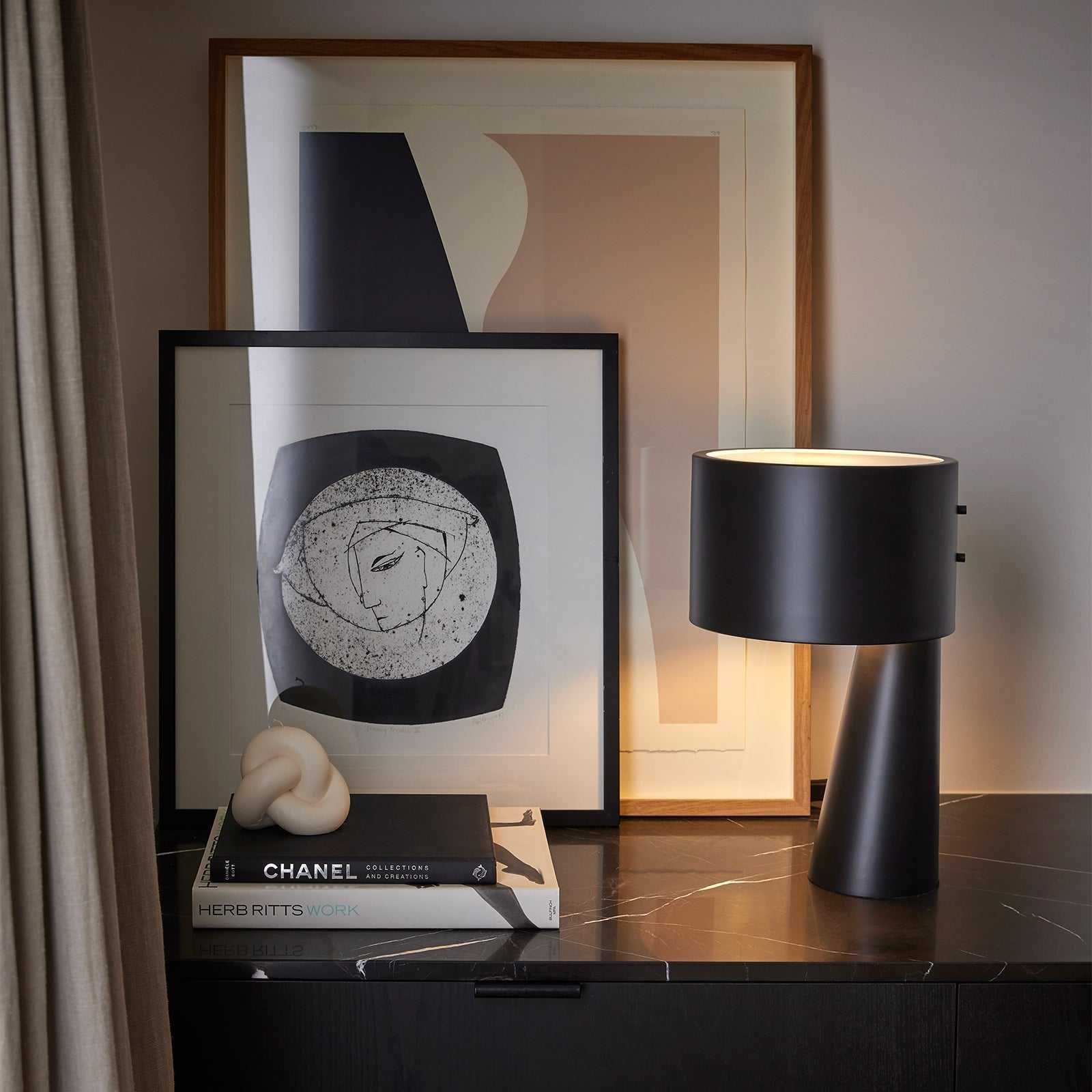 Mayfield Lighting Floor Lamp Mayfield Zentra Black Table Lamp