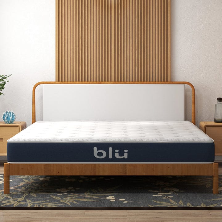 Milano Decor Mattresses Milano Blu Mattress Hybrid Memory Foam Bonnell Spring Design Medium Firm