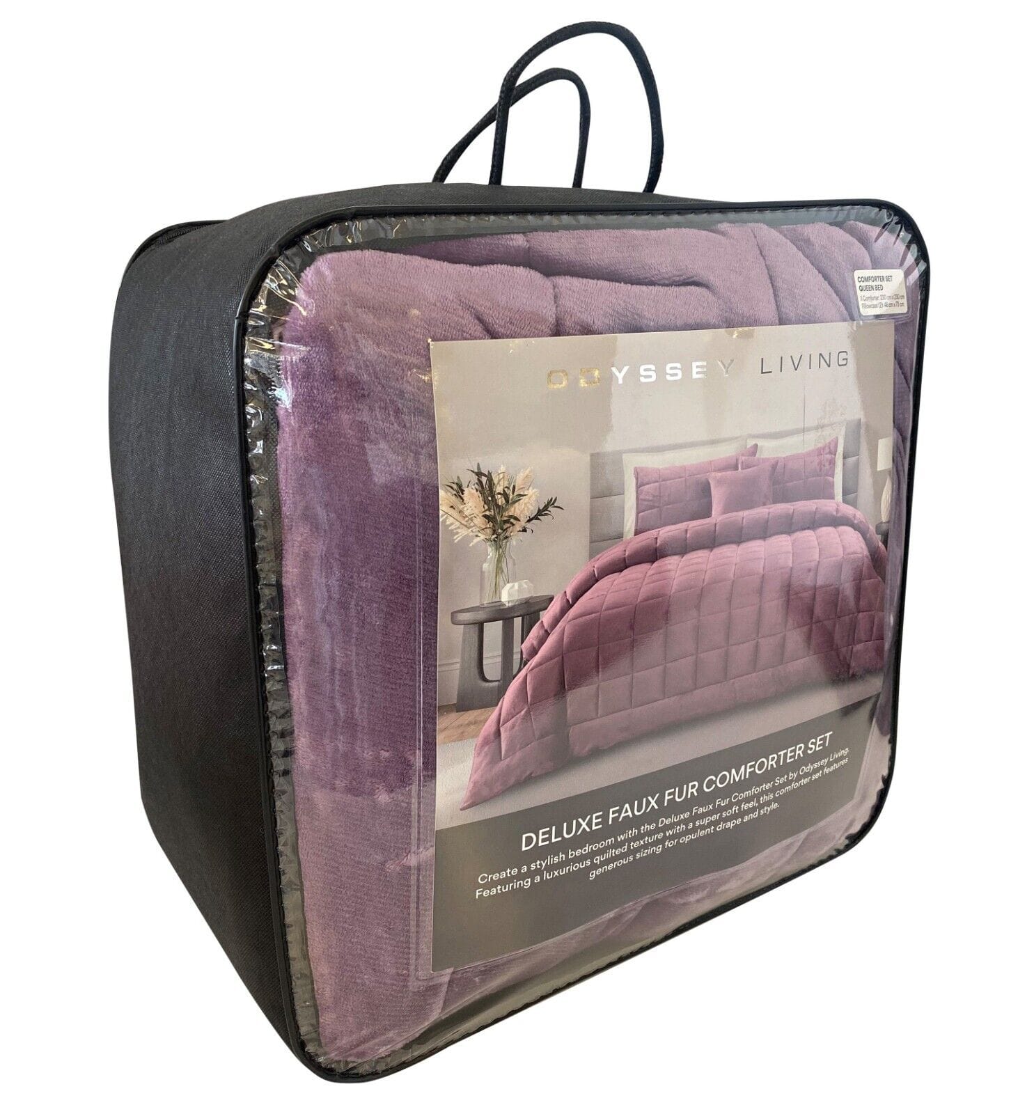 Odyssey Living Comforter Odyssey Living Deluxe Faux Fur Comforter Set - LILAC