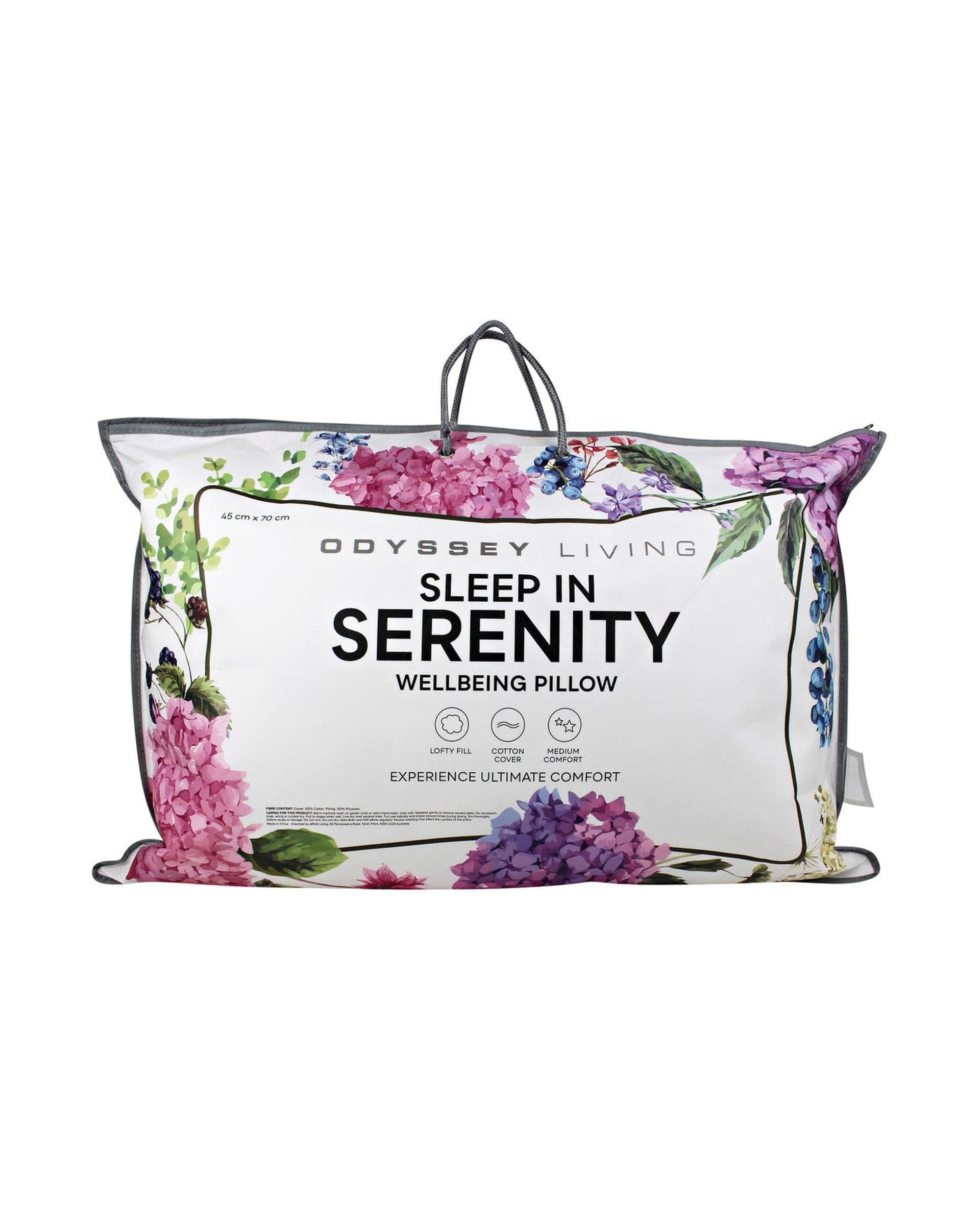 Odyssey Living Pillows/Cushions Odyysey Living 2 PACK Sleep in Serenity Pillow - 900gms