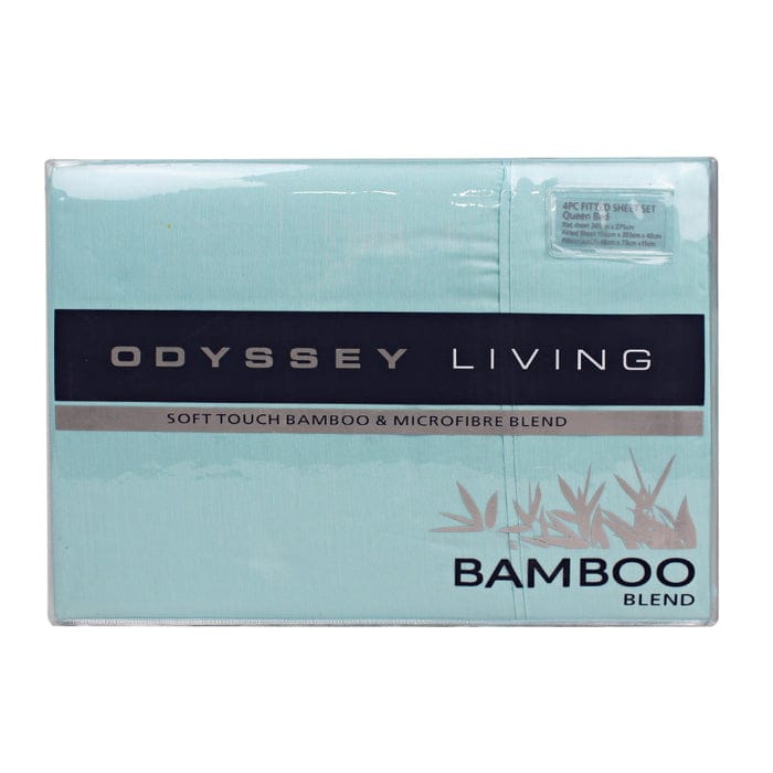 Odyssey Living Bed Sheets Odyysey Living Bamboo Blend Sheet Sets - Light Aqua