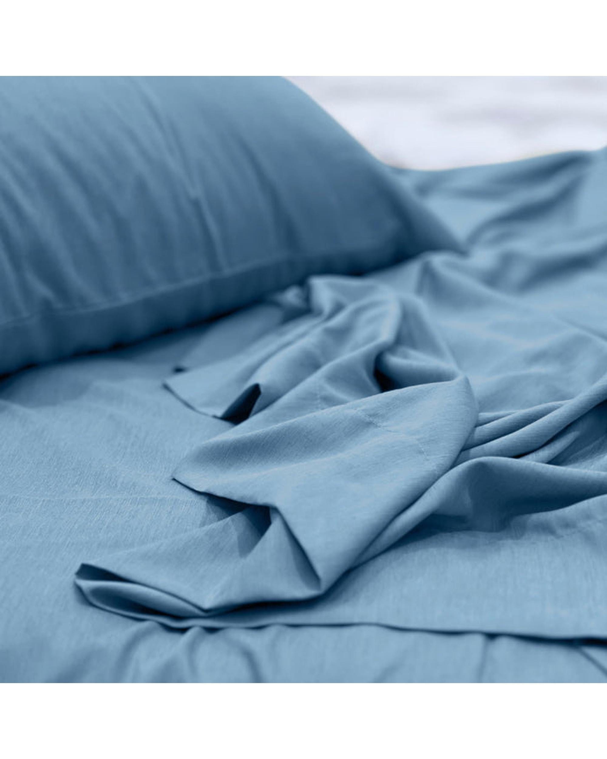 Odyssey Living Bed Sheets Odyysey Living Bamboo Blend Sheet Sets - Sterling Blue