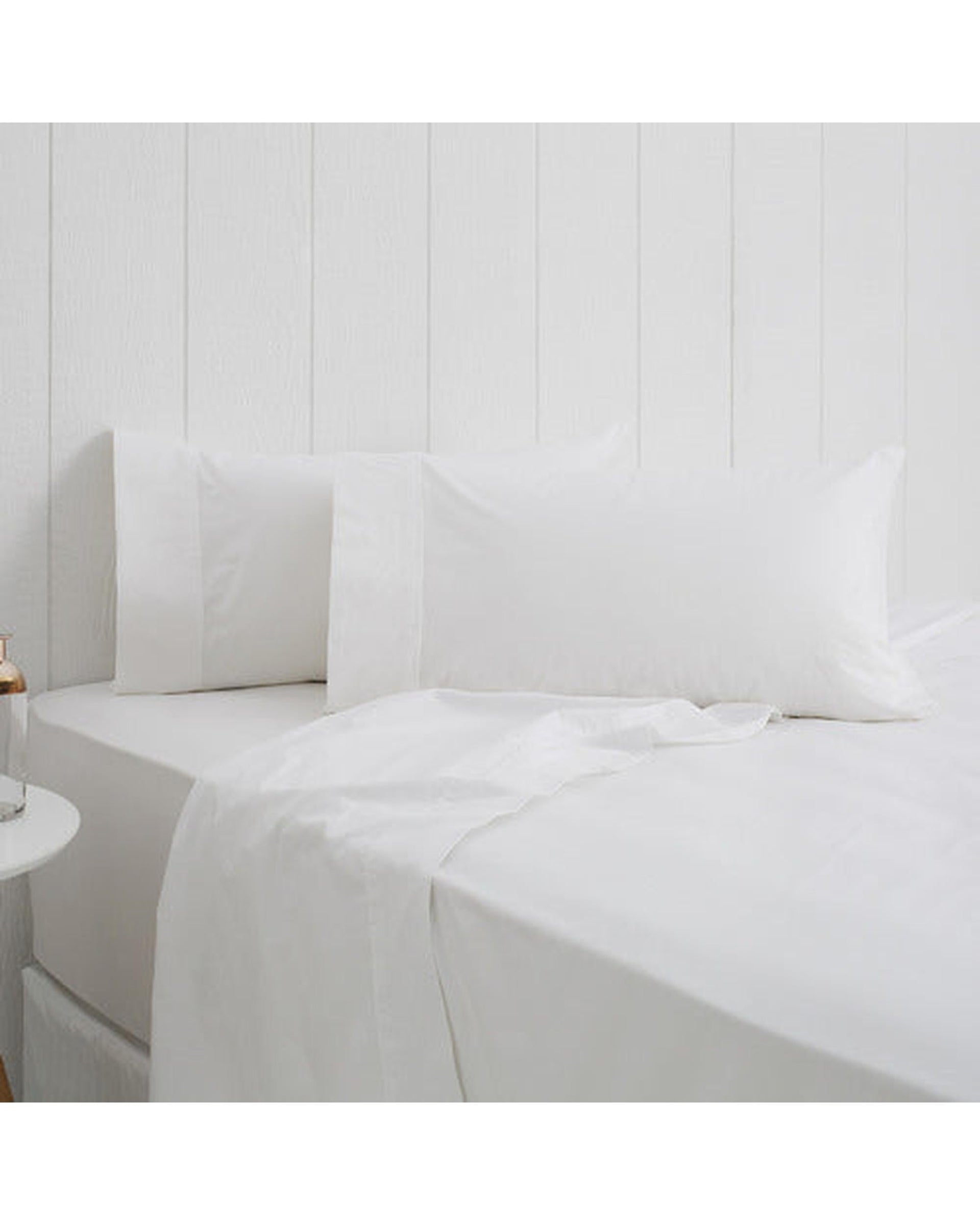 Odyssey Living Bed Sheets Odyysey Living Breathe 100% Cotton Sheet Sets - Snow