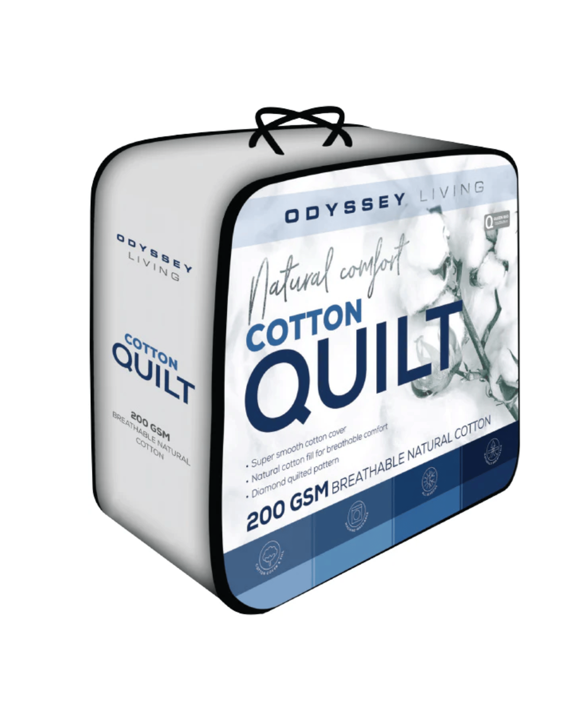 Odyssey Living Duvet/Quilt Odyysey Natural Cotton Quilt 200gsm