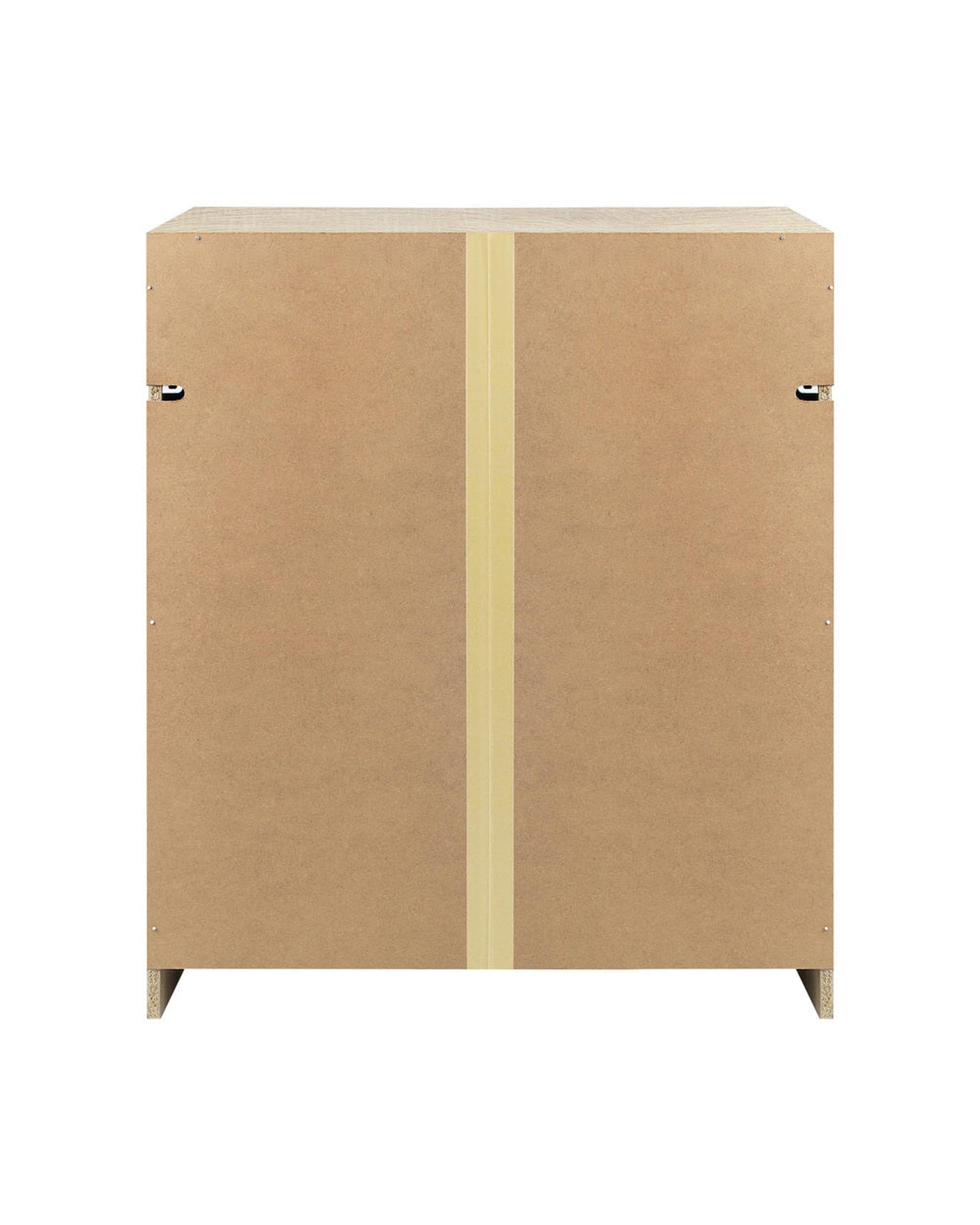 Oikiture Chest Of Drawers 5 Chest of Drawers Tallboy Cabinet Dresser Table Wooden White Furniture