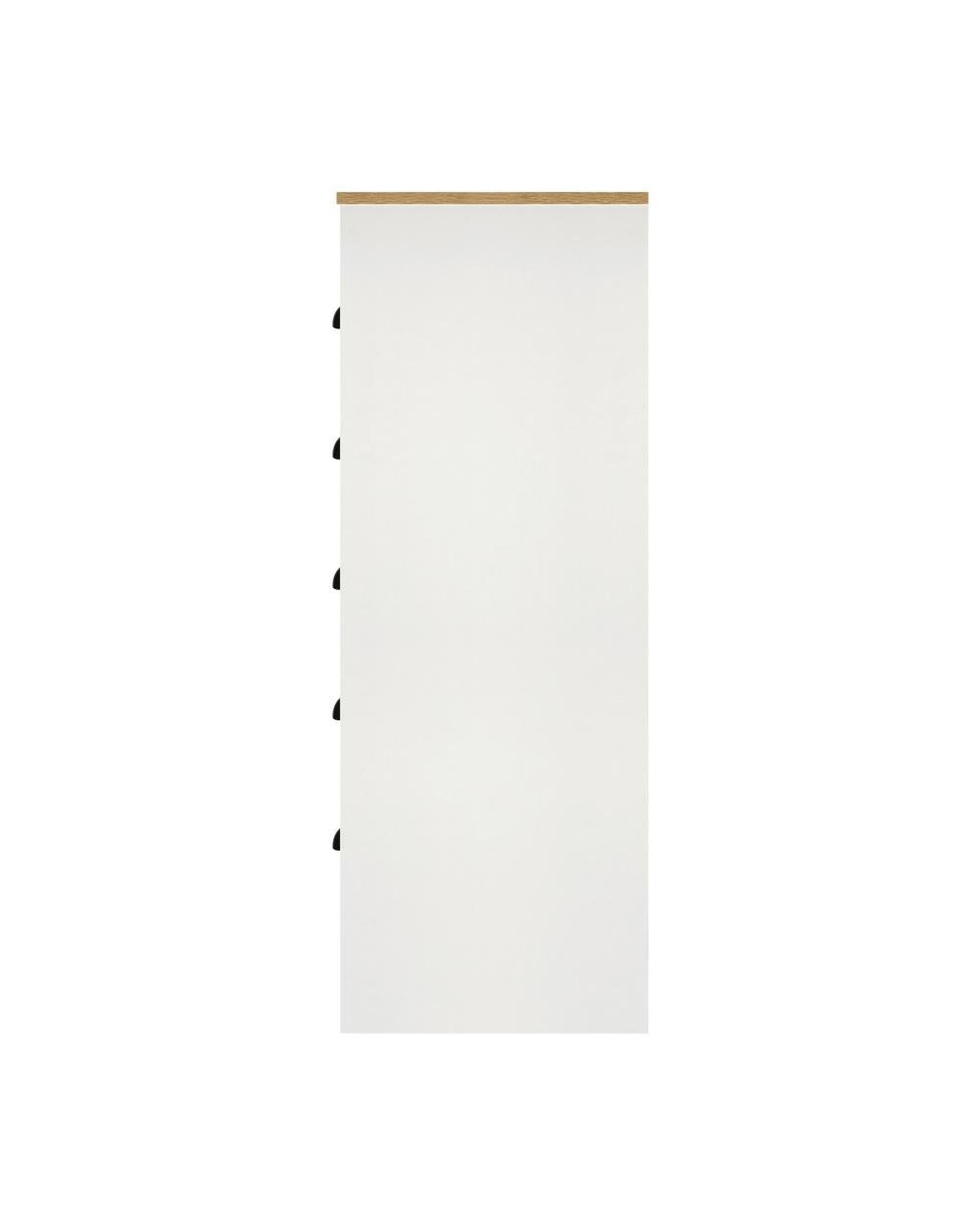 Oikiture Chest of Drawers ALDO Tallboy Chest of Drawer Dresser with 6 Drawers Bedroom Storage Cabinet White