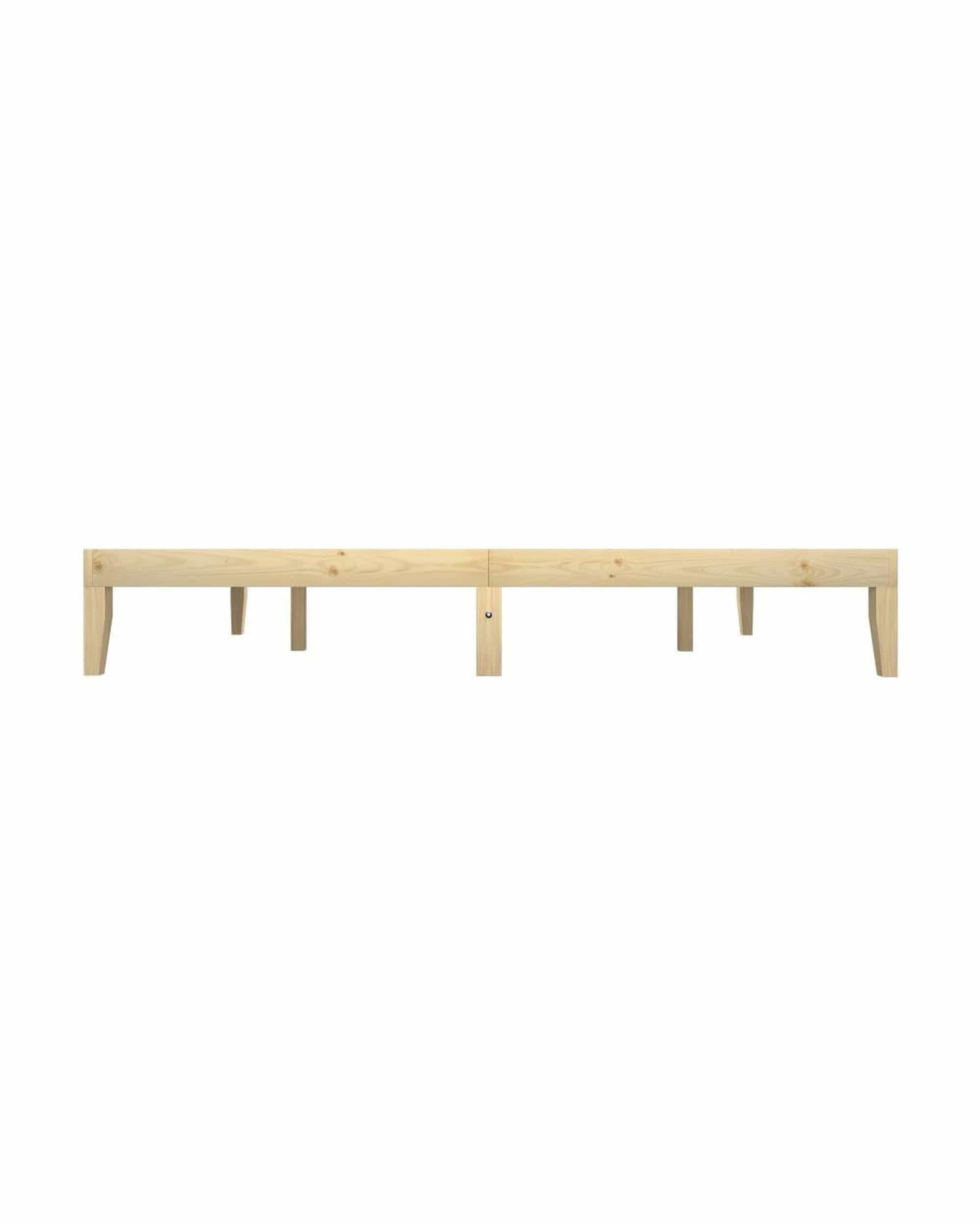 Oikiture Base Bed Frame Wooden Pine Timber Bedroom Furniture