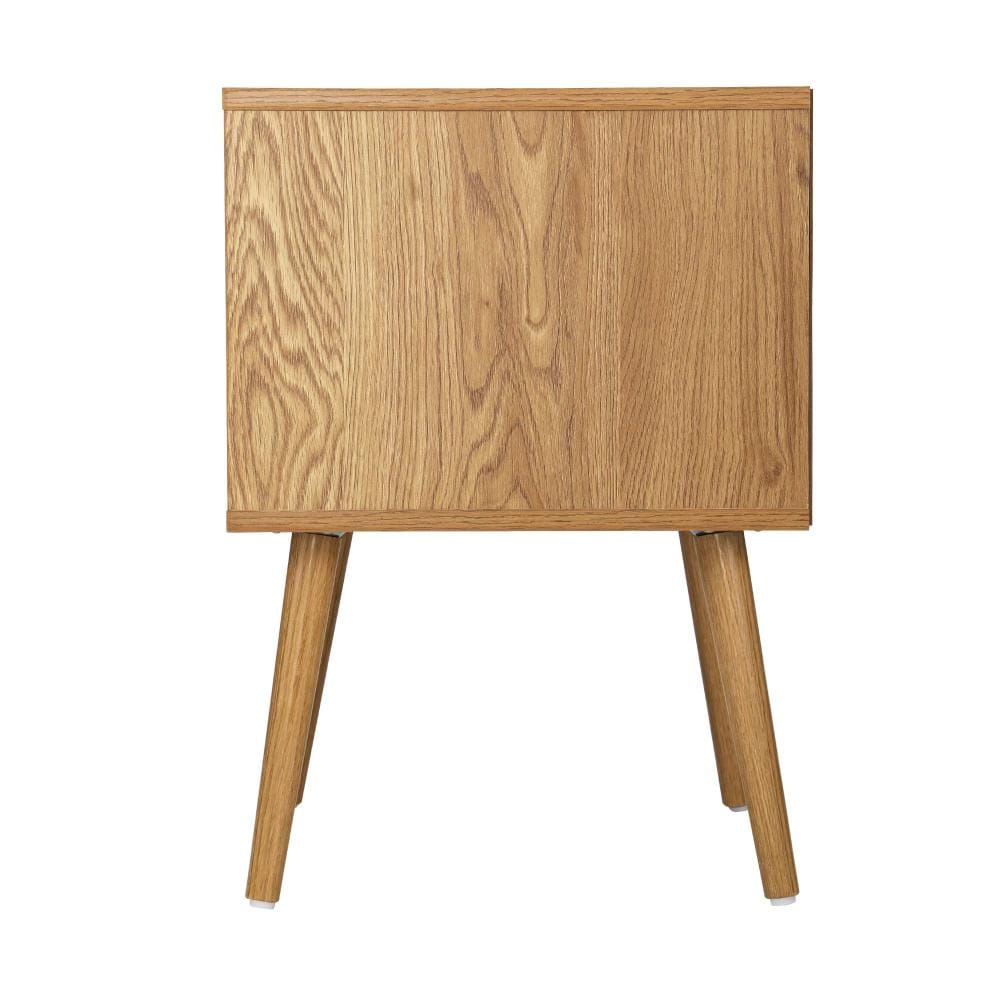 Oikiture Bedside Table Bedside Table Drawers Side Tables Nightstand Bedroom Cabinet Wood
