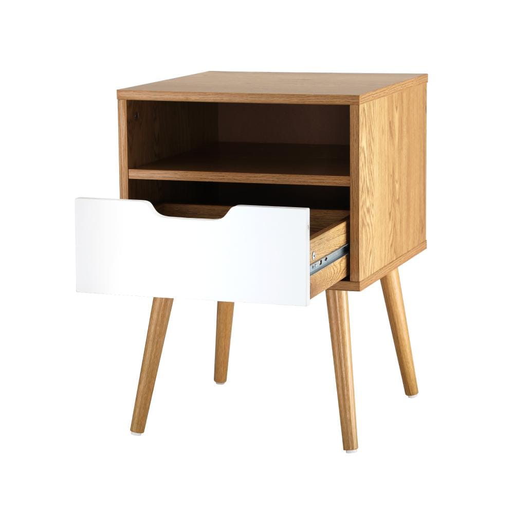 Oikiture Bedside Table Bedside Table Drawers Side Tables Nightstand Trendy Furniture Cabinet