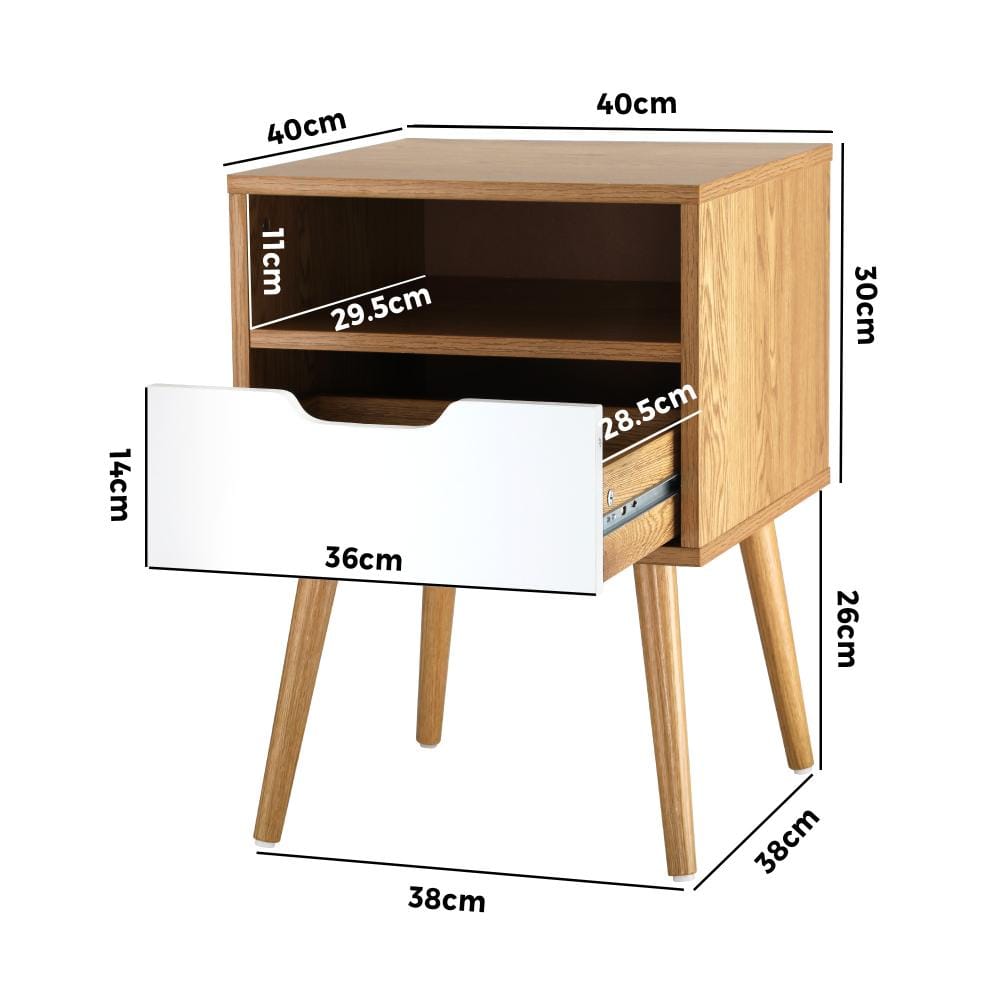 Oikiture Bedside Table Bedside Table Drawers Side Tables Nightstand Trendy Furniture Cabinet
