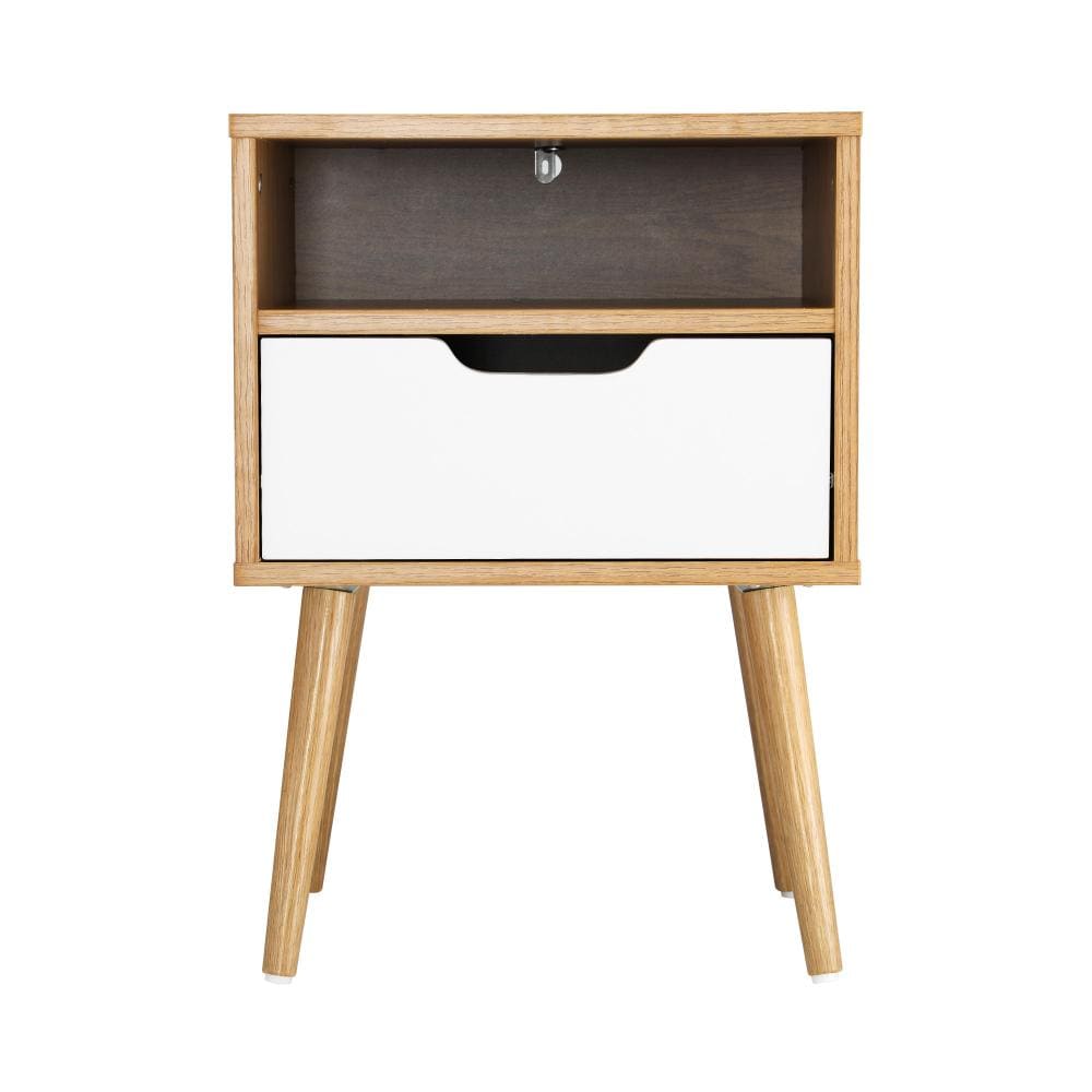 Oikiture Bedside Table Bedside Table Drawers Side Tables Nightstand Trendy Furniture Cabinet