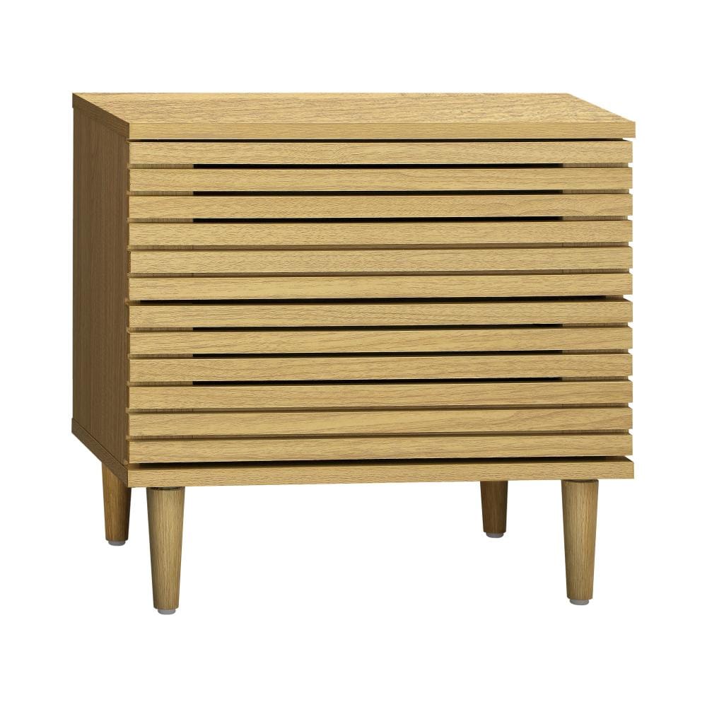 Oikiture Bedside Table Bedside Tables Side Table 2 Drawers Unique Bedroom Storage Cabinet