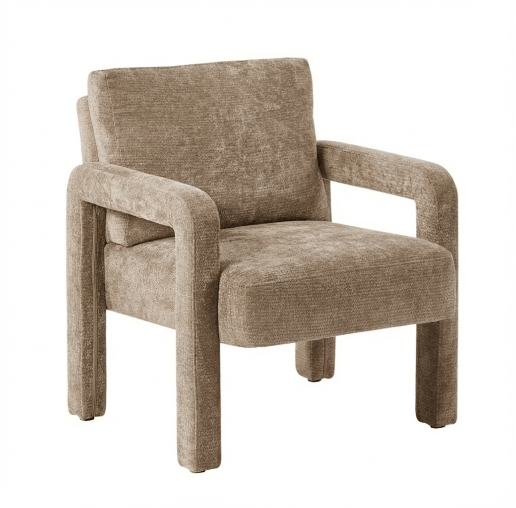 Oikiture Accent Chair Beige Oikiture Armchair Velvet Chairs 1 Seater Lounge Sofa Chair