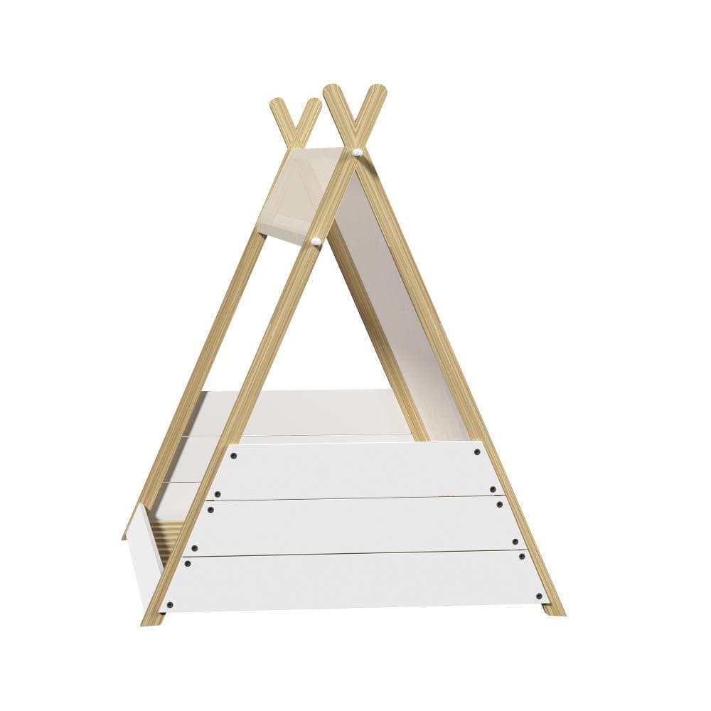 Oikiture Bedframe Brunswick Kids Bed Frame Single Size Bed Wooden Timber Mattress Platfrom