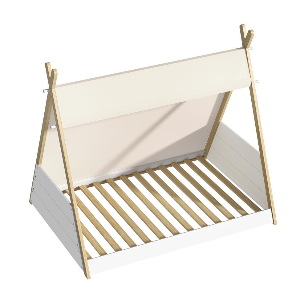 Oikiture Bedframe Brunswick Kids Bed Frame Single Size Bed Wooden Timber Mattress Platfrom