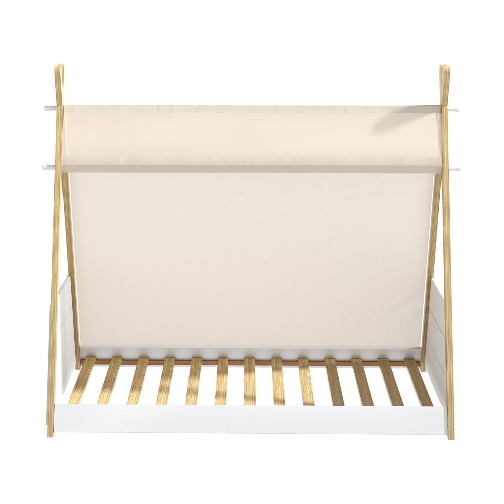 Oikiture Bedframe Brunswick Kids Bed Frame Single Size Bed Wooden Timber Mattress Platfrom