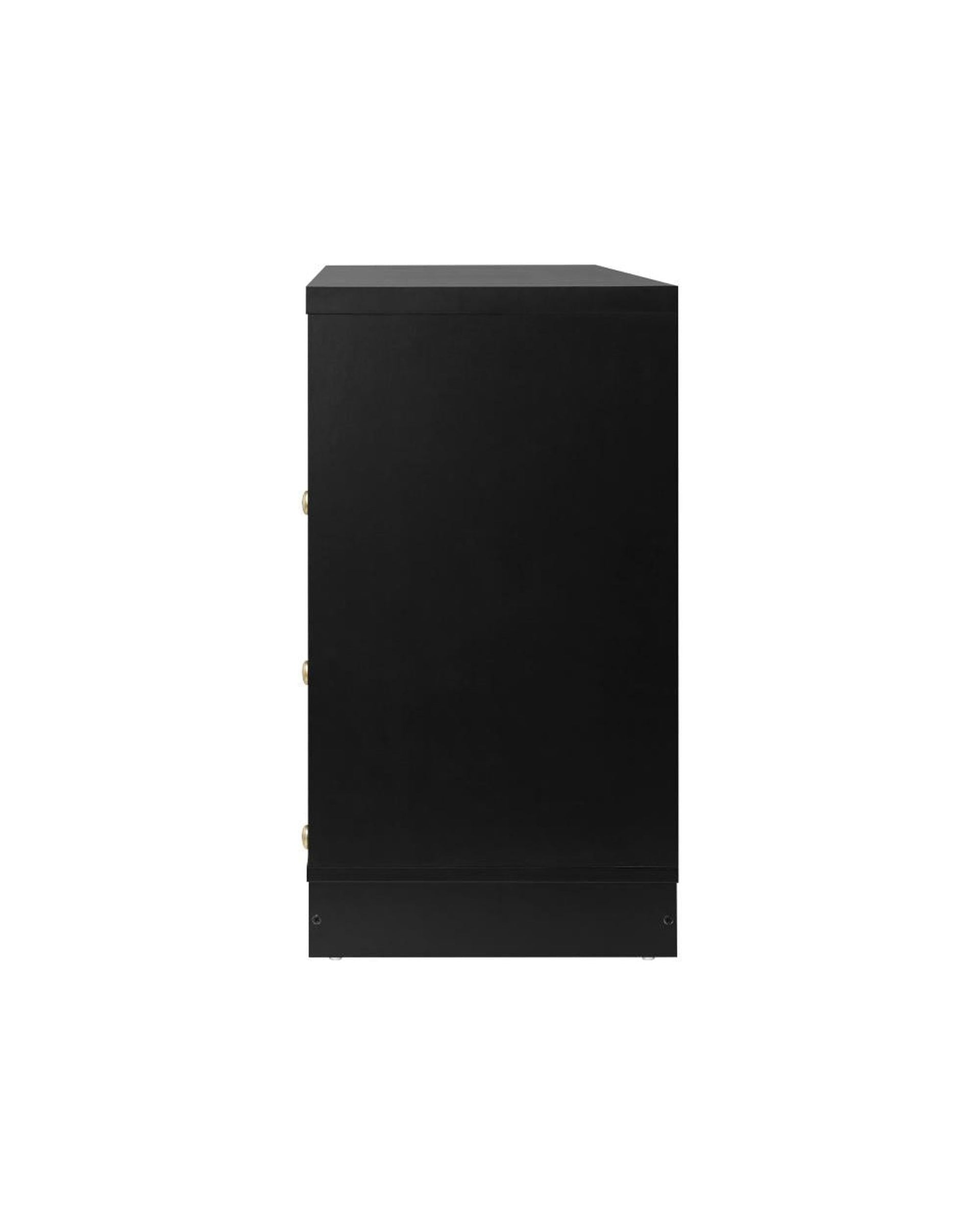Oikiture Chest of Drawers DAIN Chest of Drawers with 6 Drawers Dresser Tallboy Storage Cabinet Black