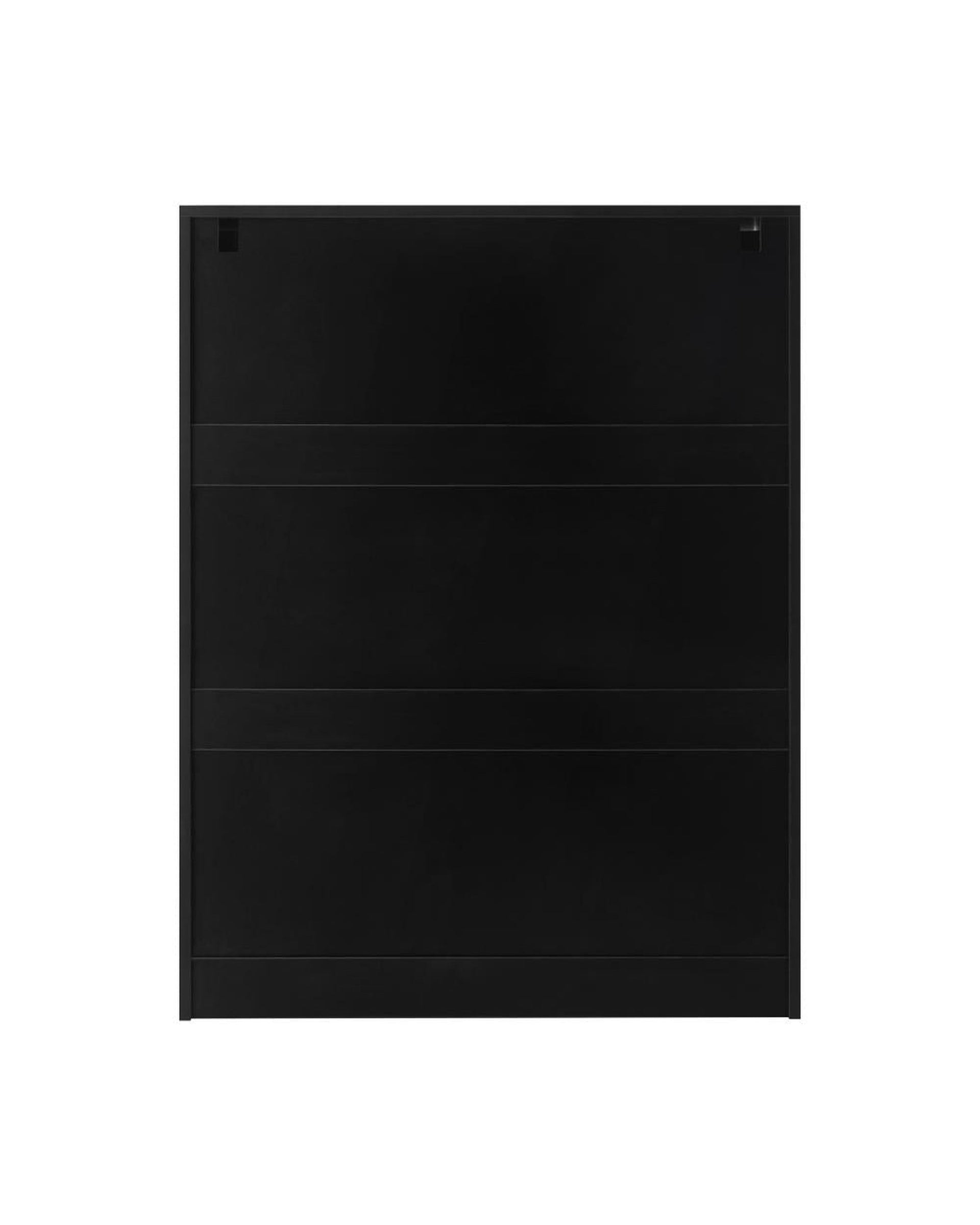 Oikiture Chest of Drawers ELOUEF 6 Chest of Drawers Tallboy Storage Cabinet Dresser Bedroom Black