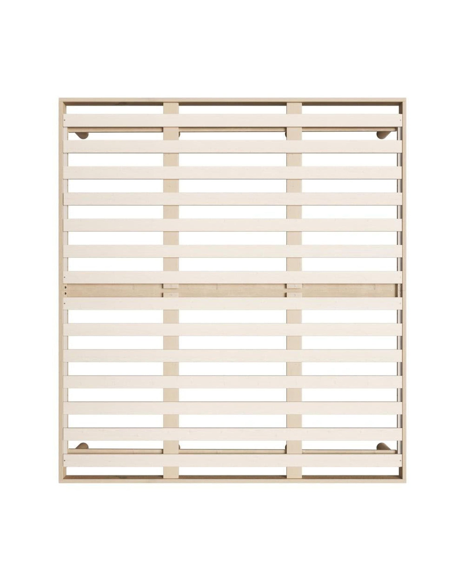 Oikiture Base Gisborne Bed Frame Bed Base Solid Wood Slats