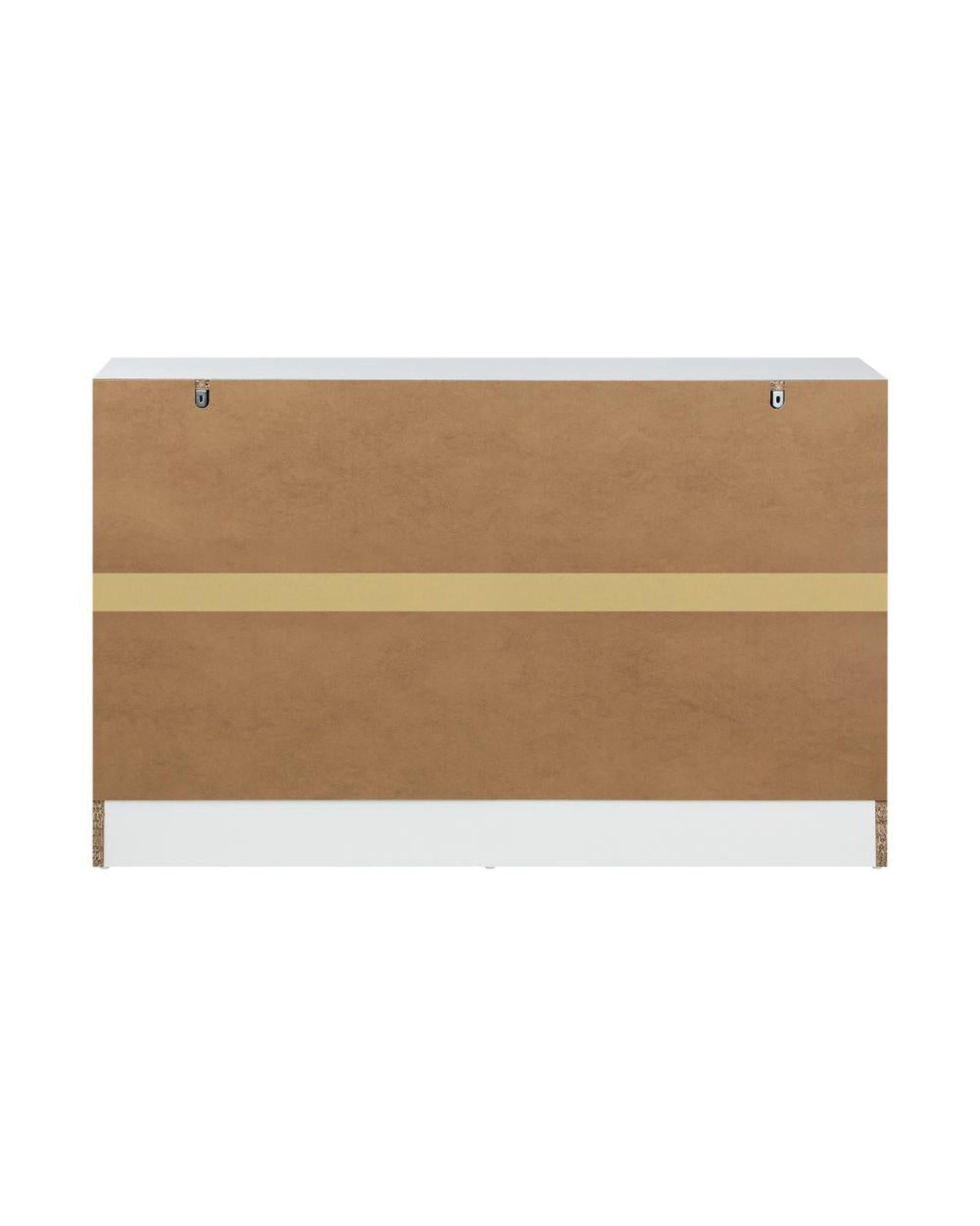 Oikiture Chest of Drawers ISABELLA 6 Chest of Drawers Tallboy Dresser Table Lowboy Storage Cabinet White