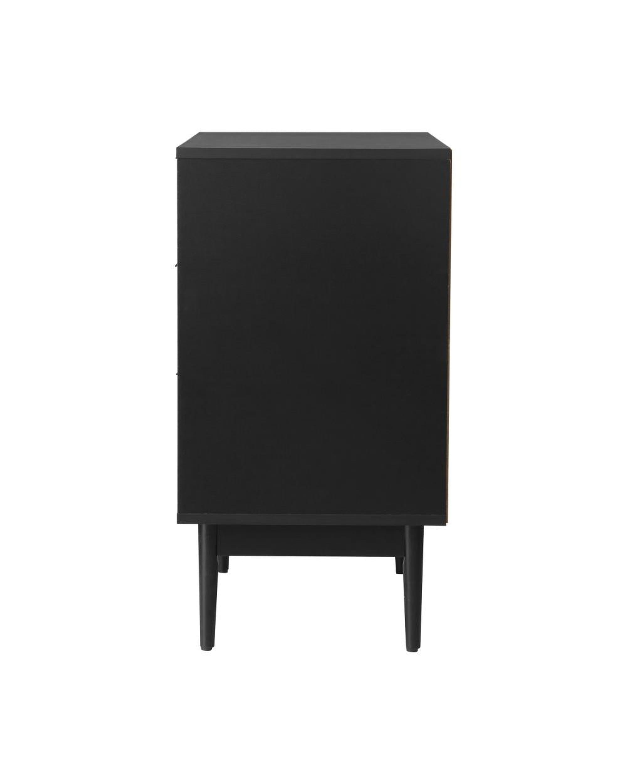 Oikiture Chest of Drawers JAY 3 Chest of Drawers Dresser Table Bedside Lowboy Storage Cabinet