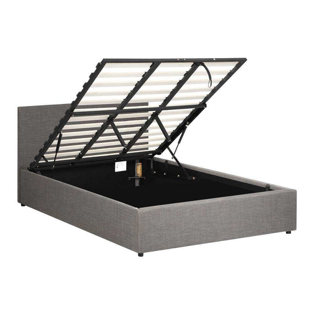 Oikiture Bedframe Kobe Bed Frame with Gas Lift and Storage Space Mattress Base