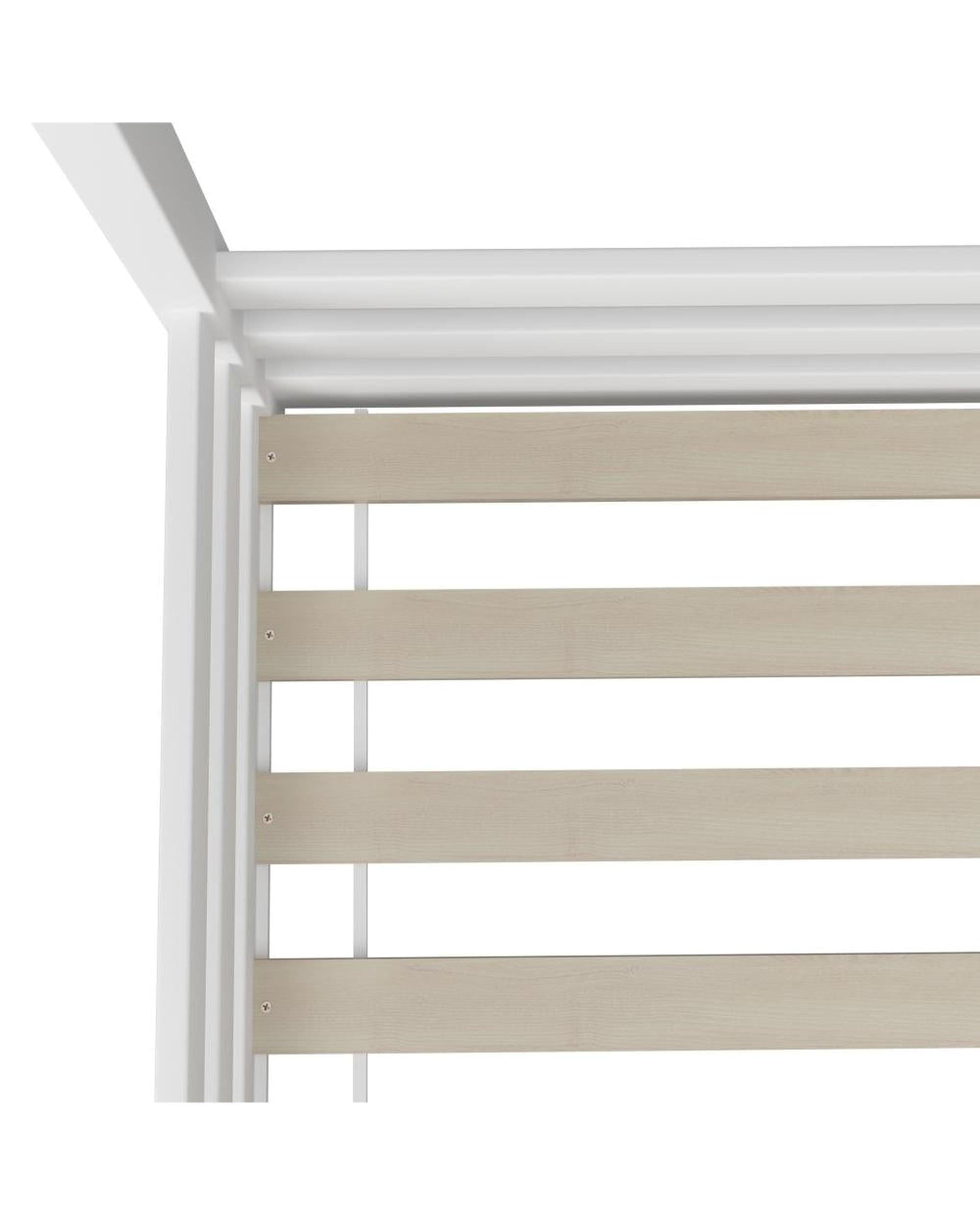 Oikiture Bedframe Latte Kids Bed Frame Single Wooden Bedframe Mattress Base Timber Platform